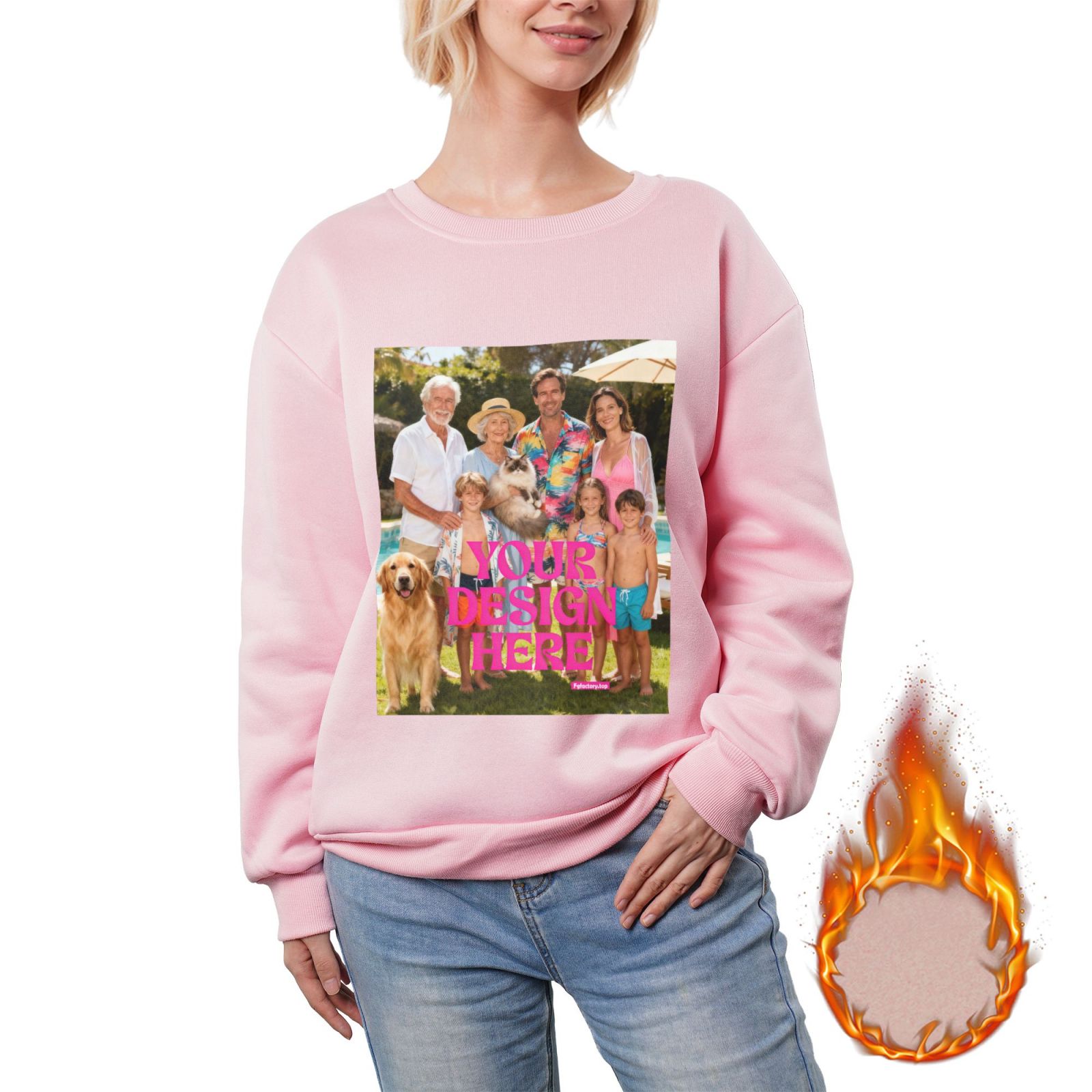 Custom Family Photo Sweatshirt