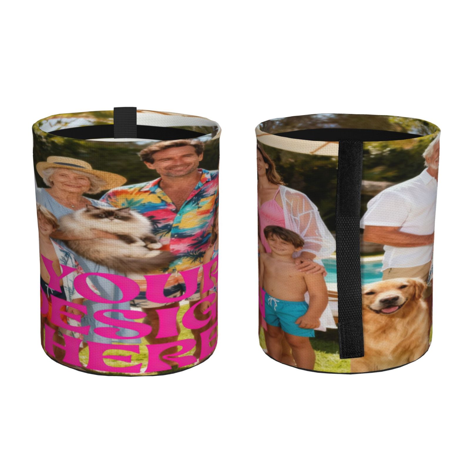 Customized personalized print on demand Car trash cans 
