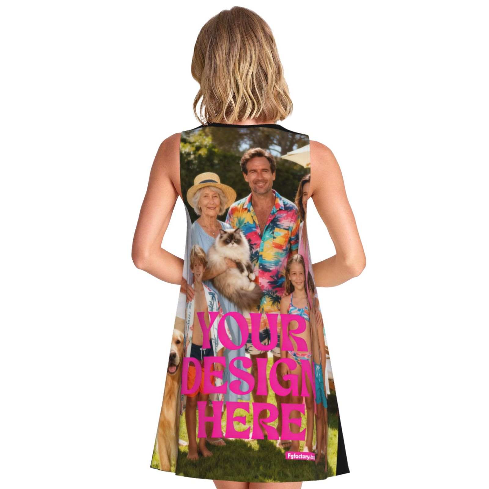 Custom Printed Summer Dress