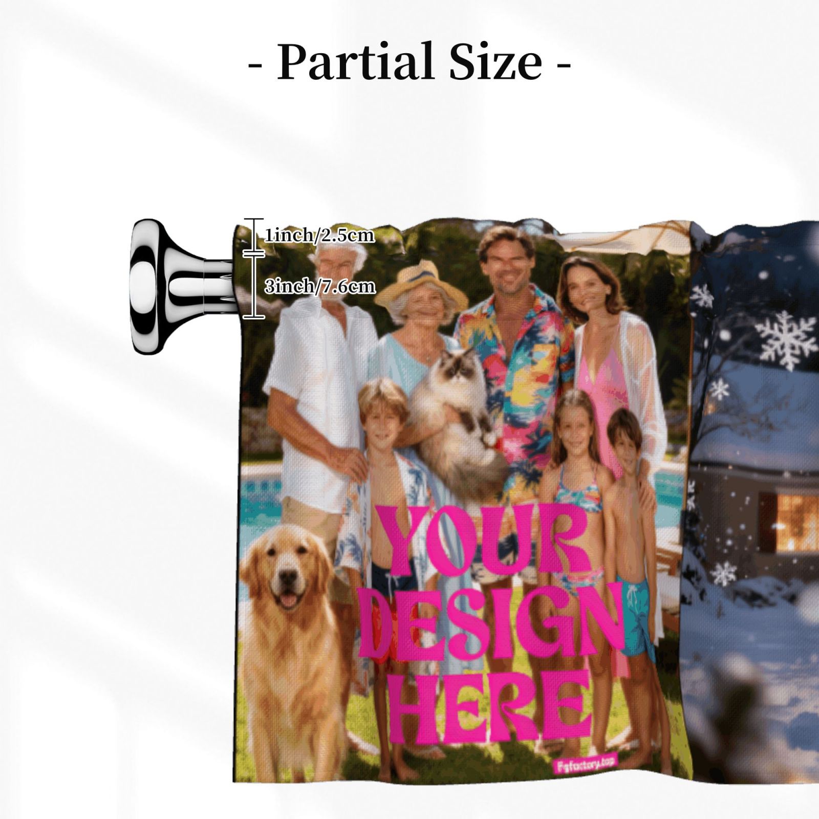 Custom Photo Window Valance