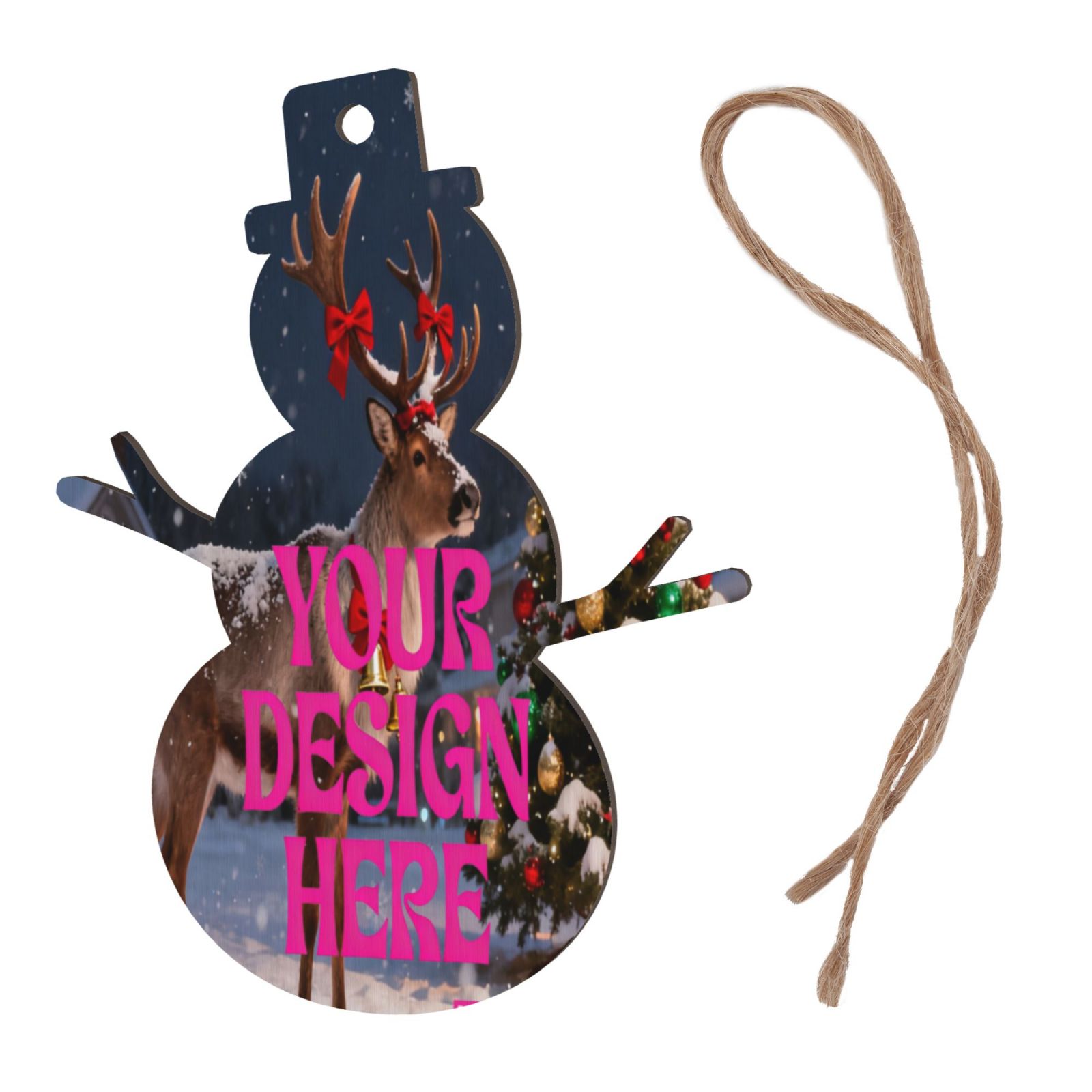 Custom Snowman Christmas Ornament