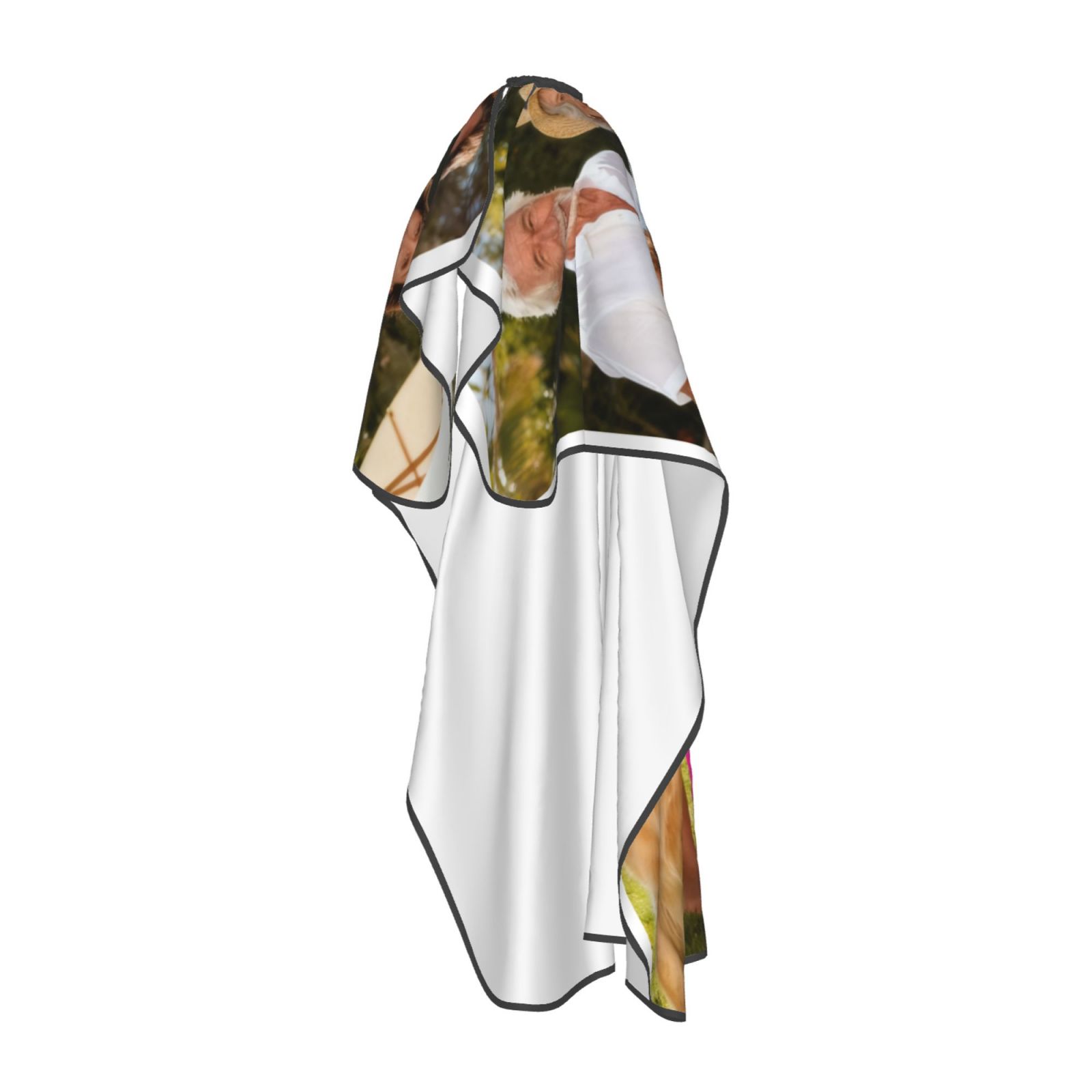 Custom Photo Blanket cut hair cloth