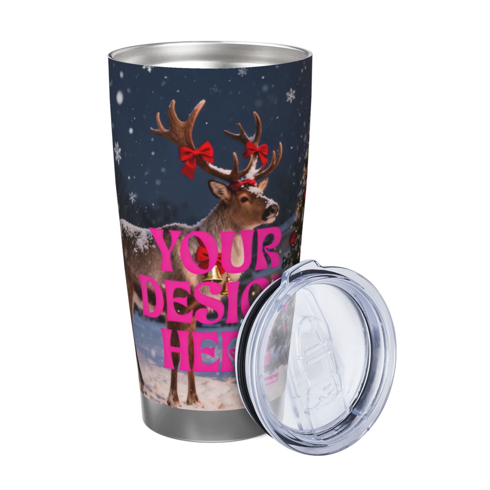 Custom Reindeer Tumbler