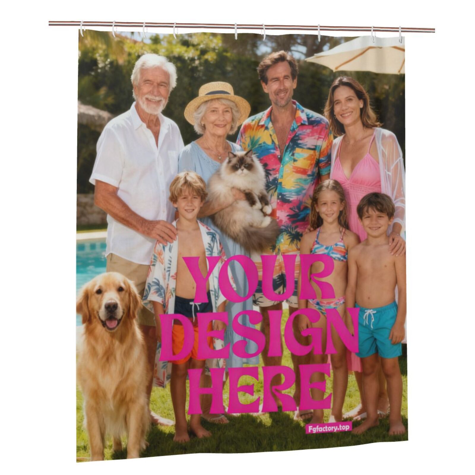 Custom Photo Shower Curtain