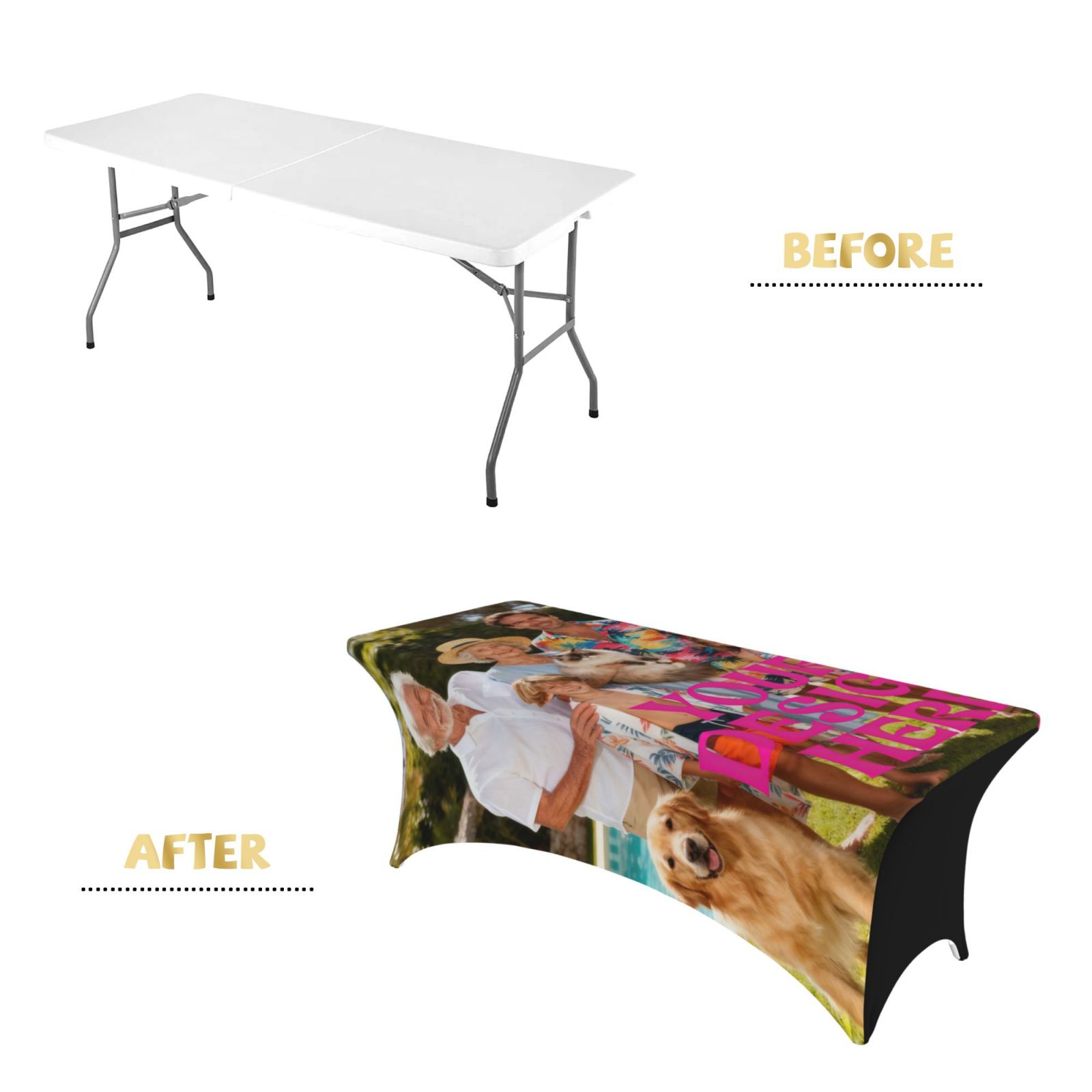 Custom Printed Stretch Table Cover