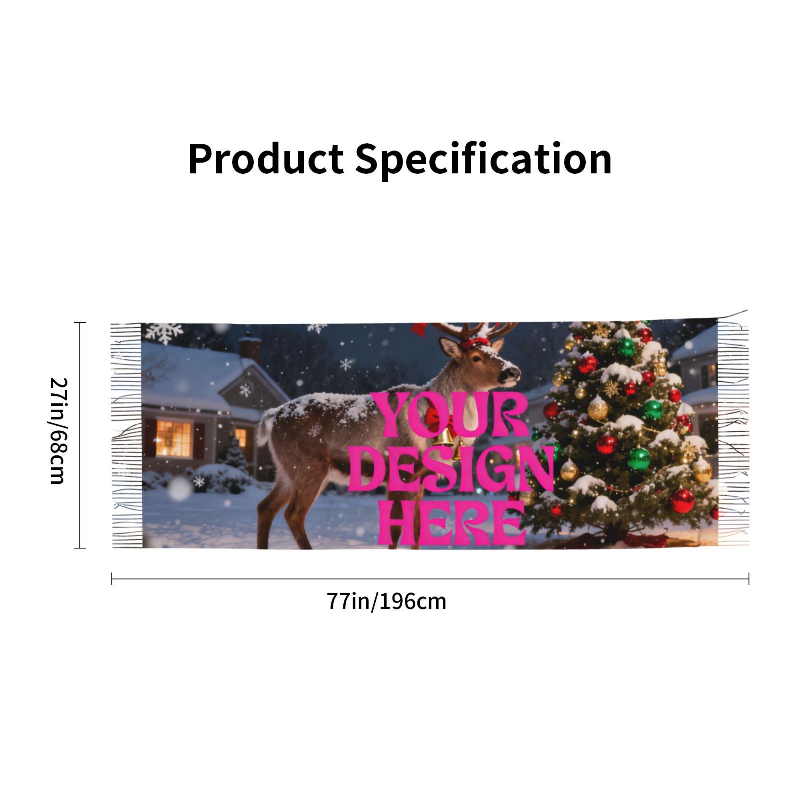 Customized print on demand Scarf