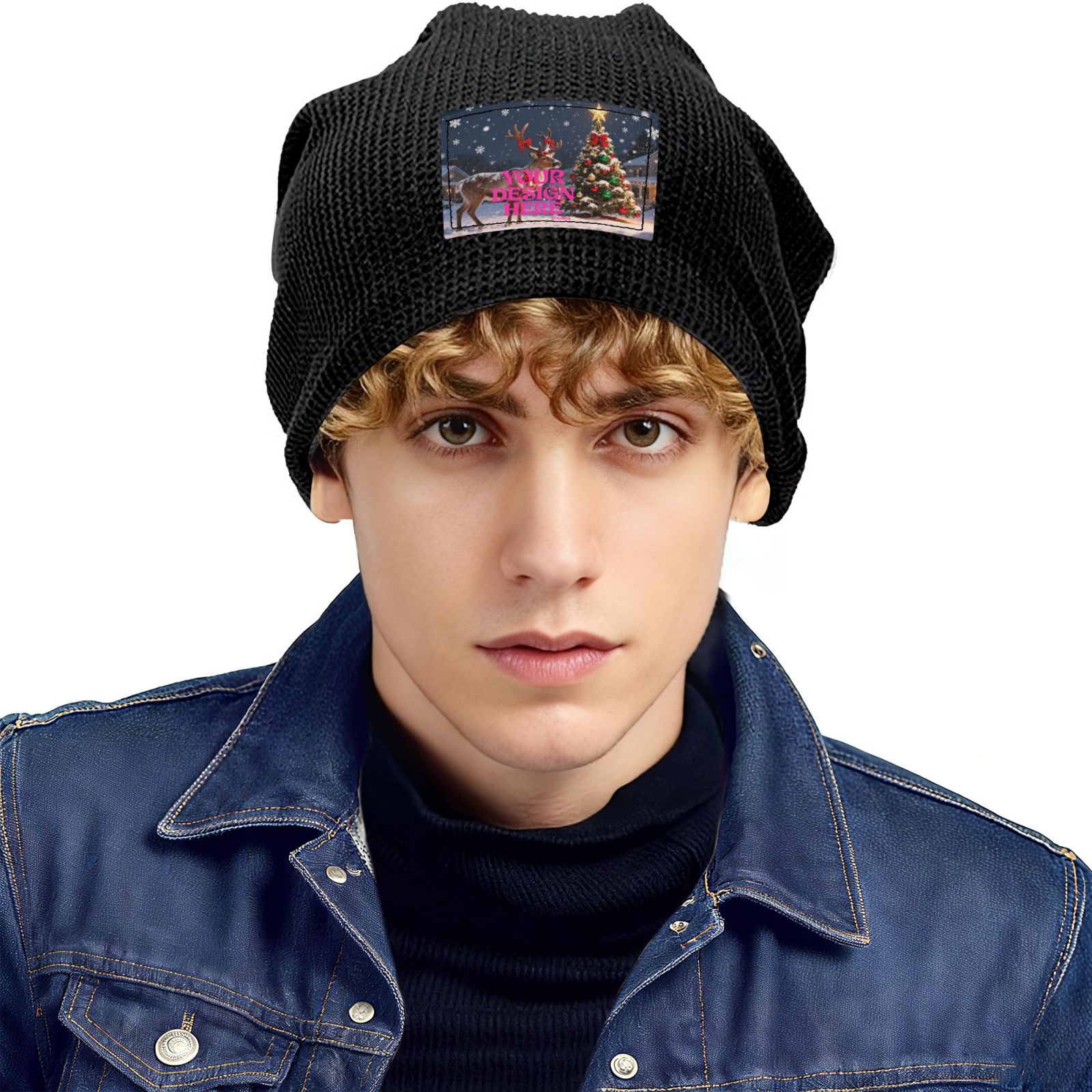 personald print on demand Winter Fleece Beanie Hat
