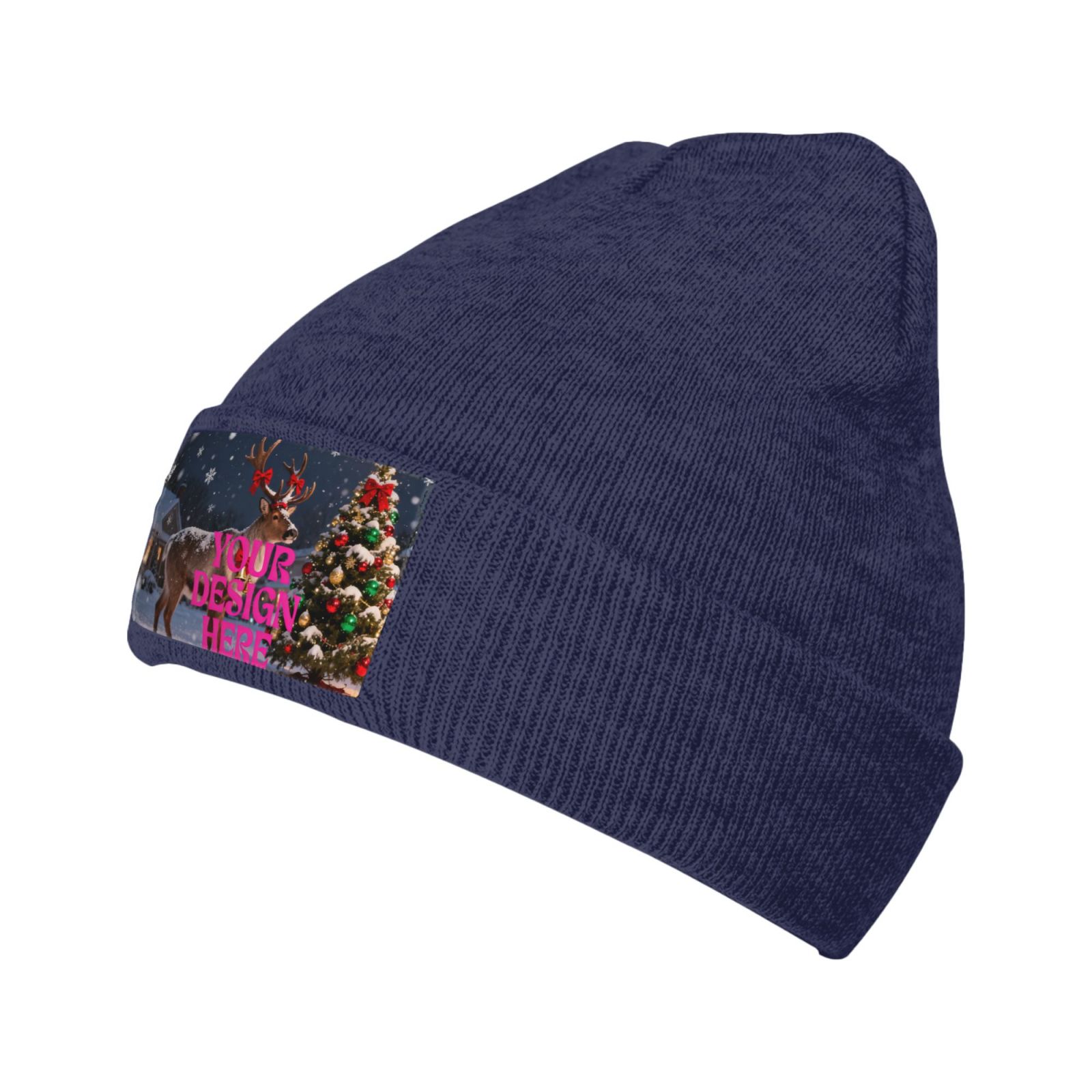 Blue Knit Beanie