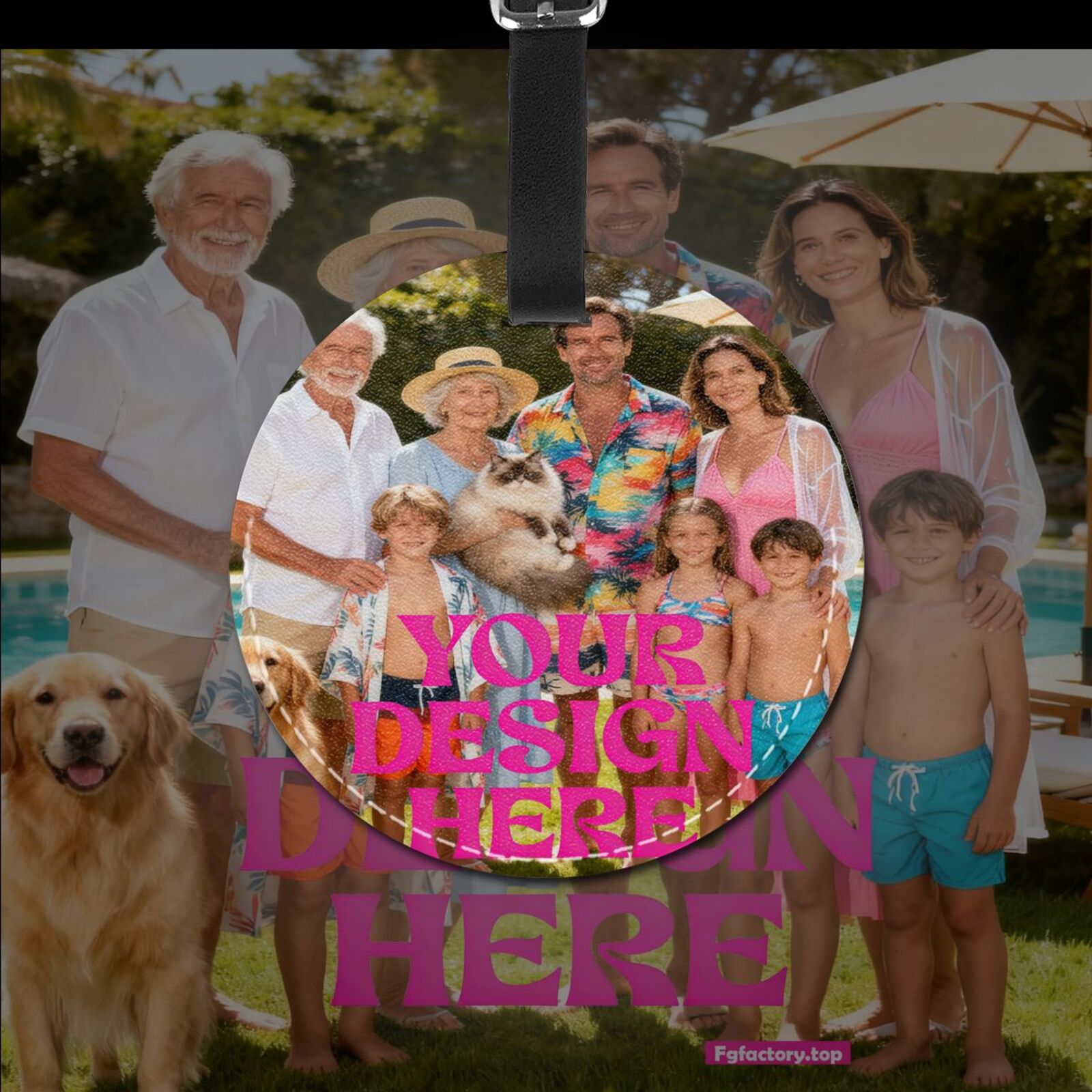 Custom Photo Luggage Tags