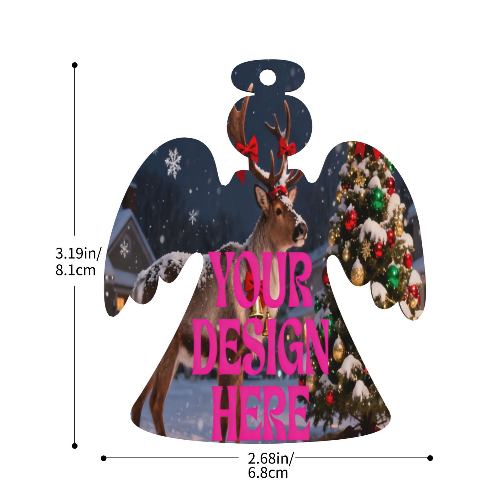 Custom Angel Christmas Ornament