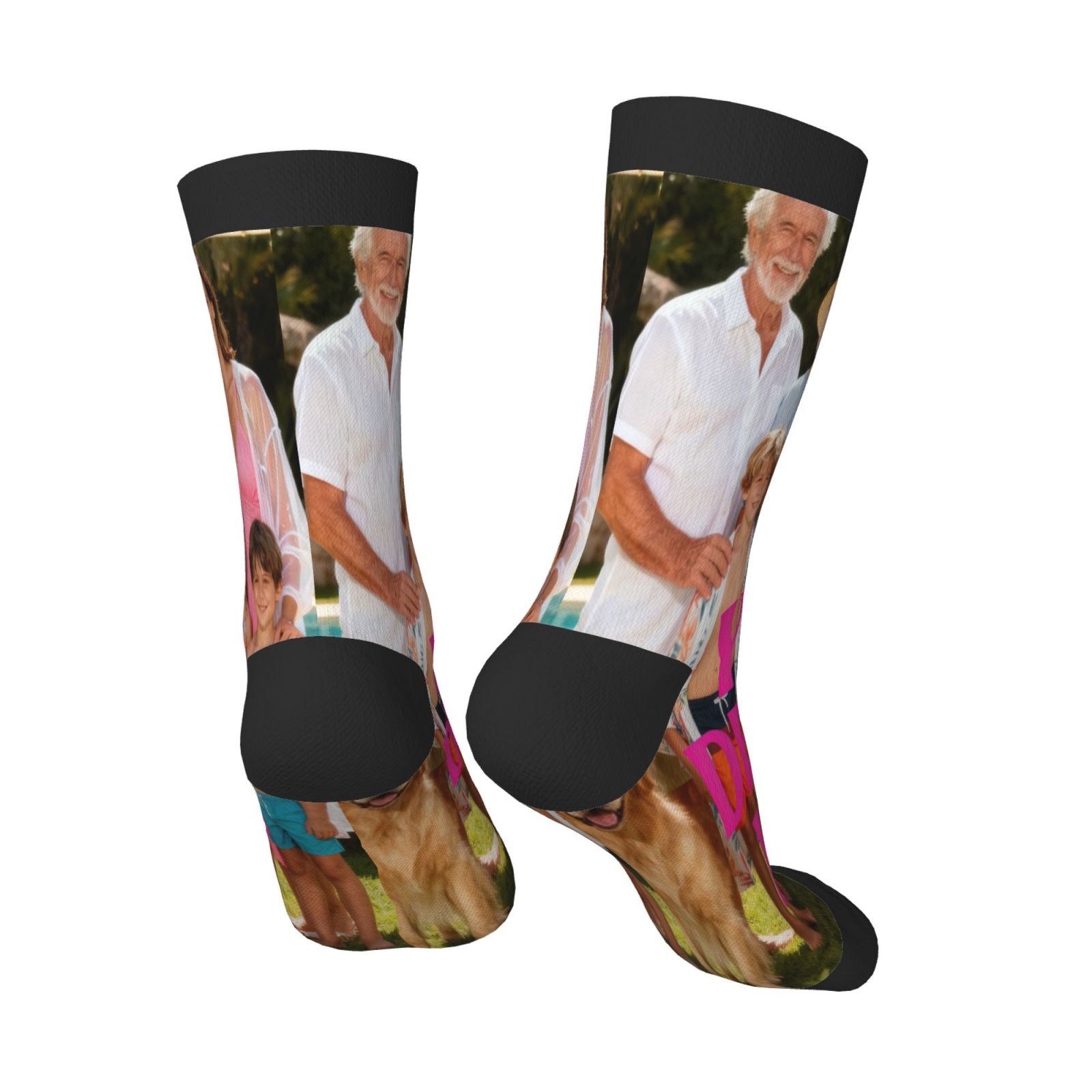 Custom Photo Print Socks  2pcs