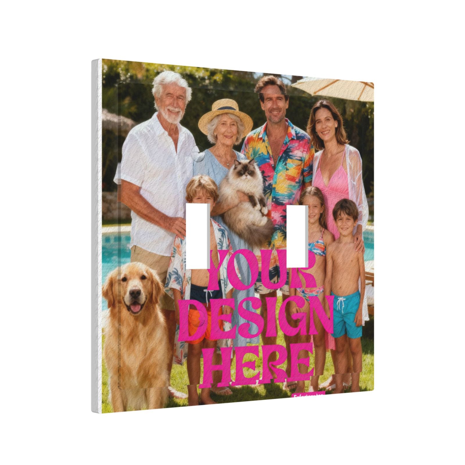 Custom Photo Light Switch Cover 3pcs