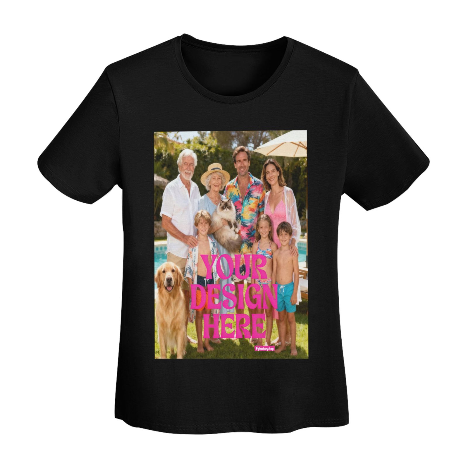 Customizable Women's Black T-shirt