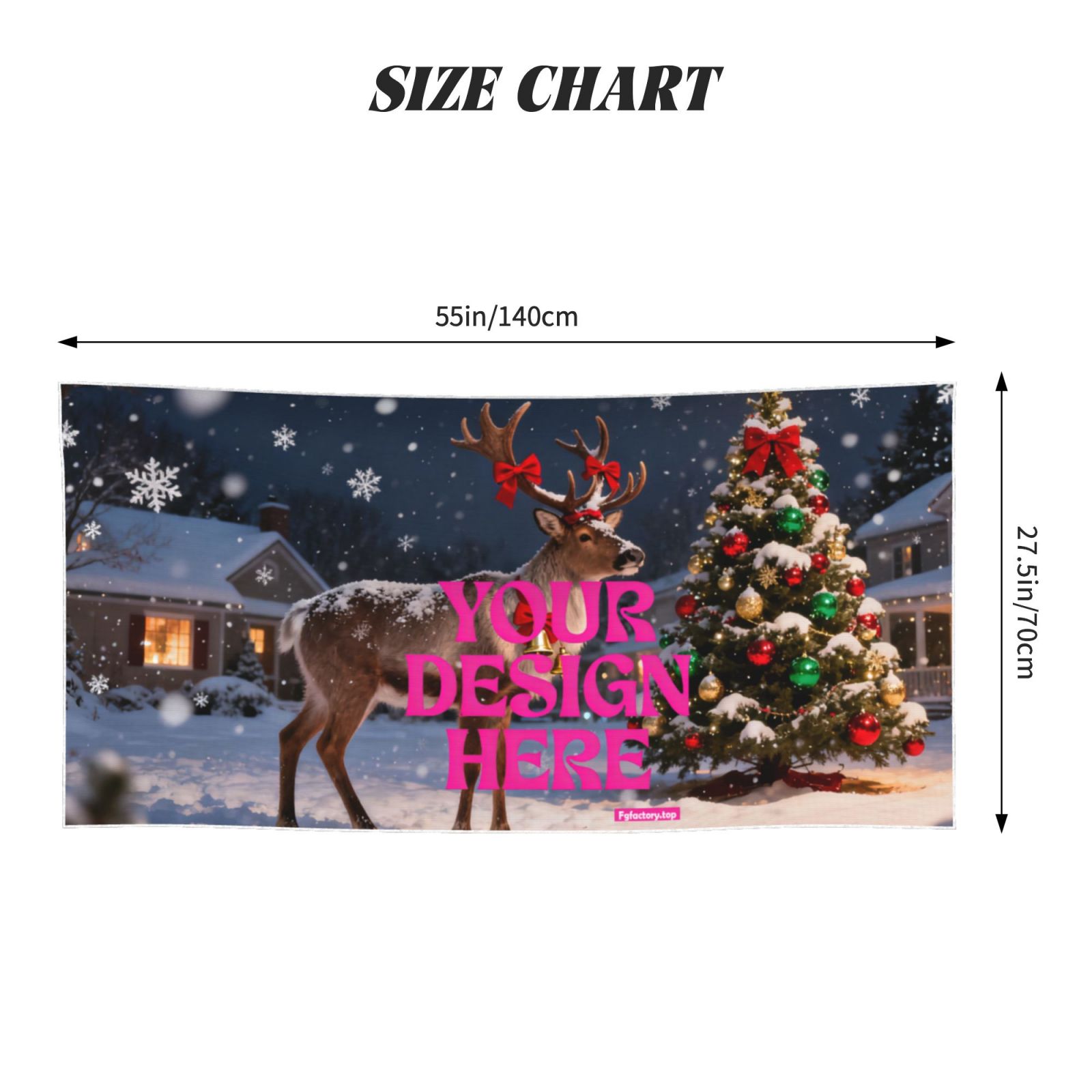 Custom Christmas Towel