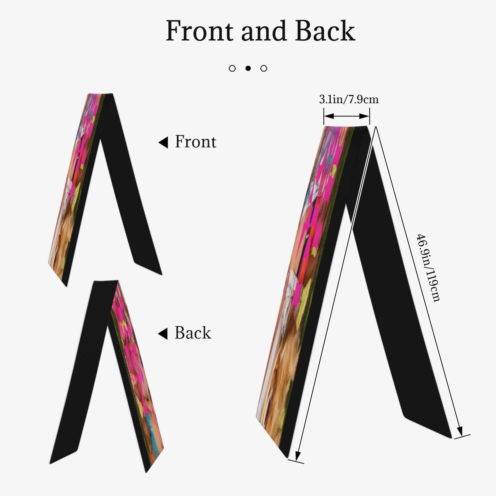 Multicolor Silk Scarf