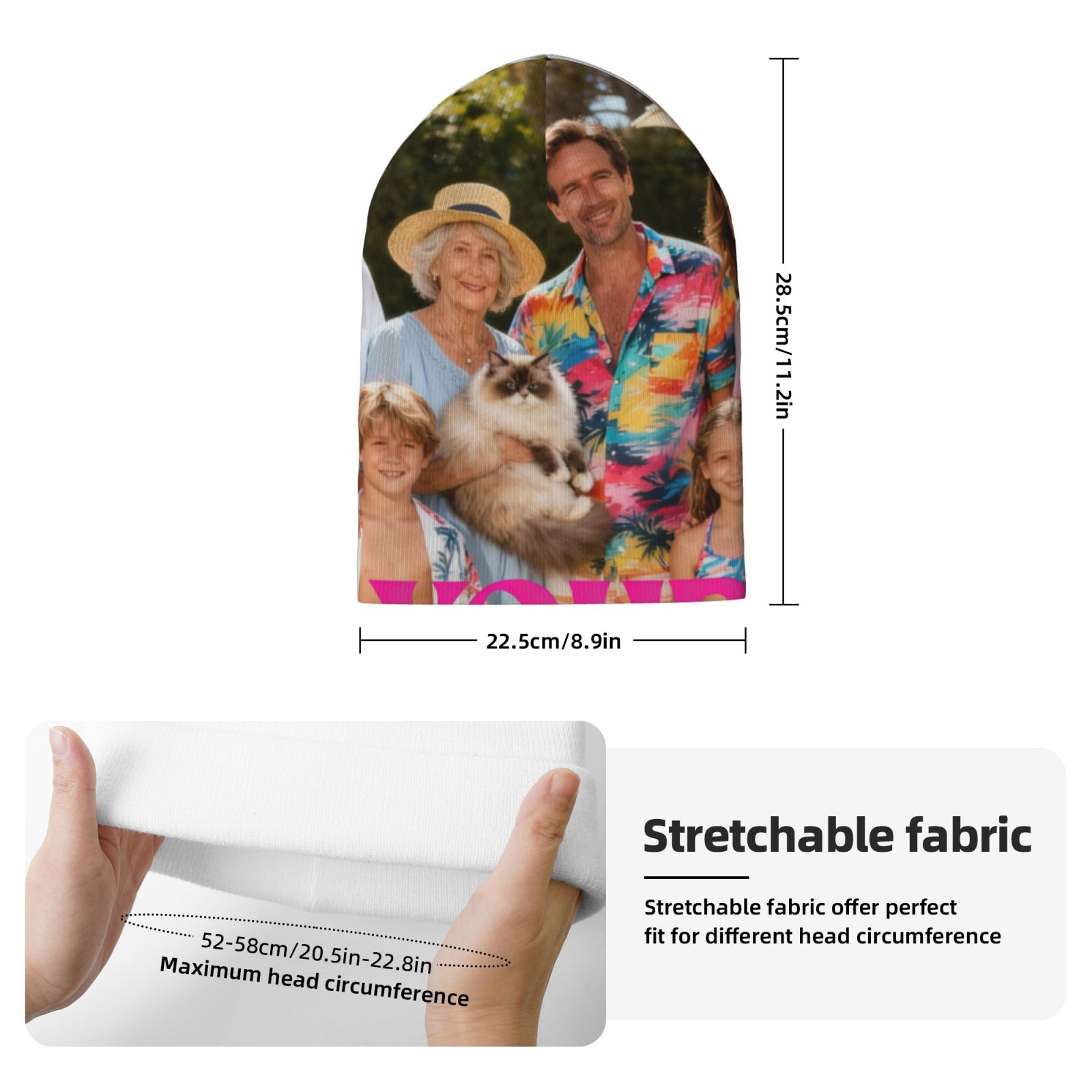 Personalized Photo Beanie hat