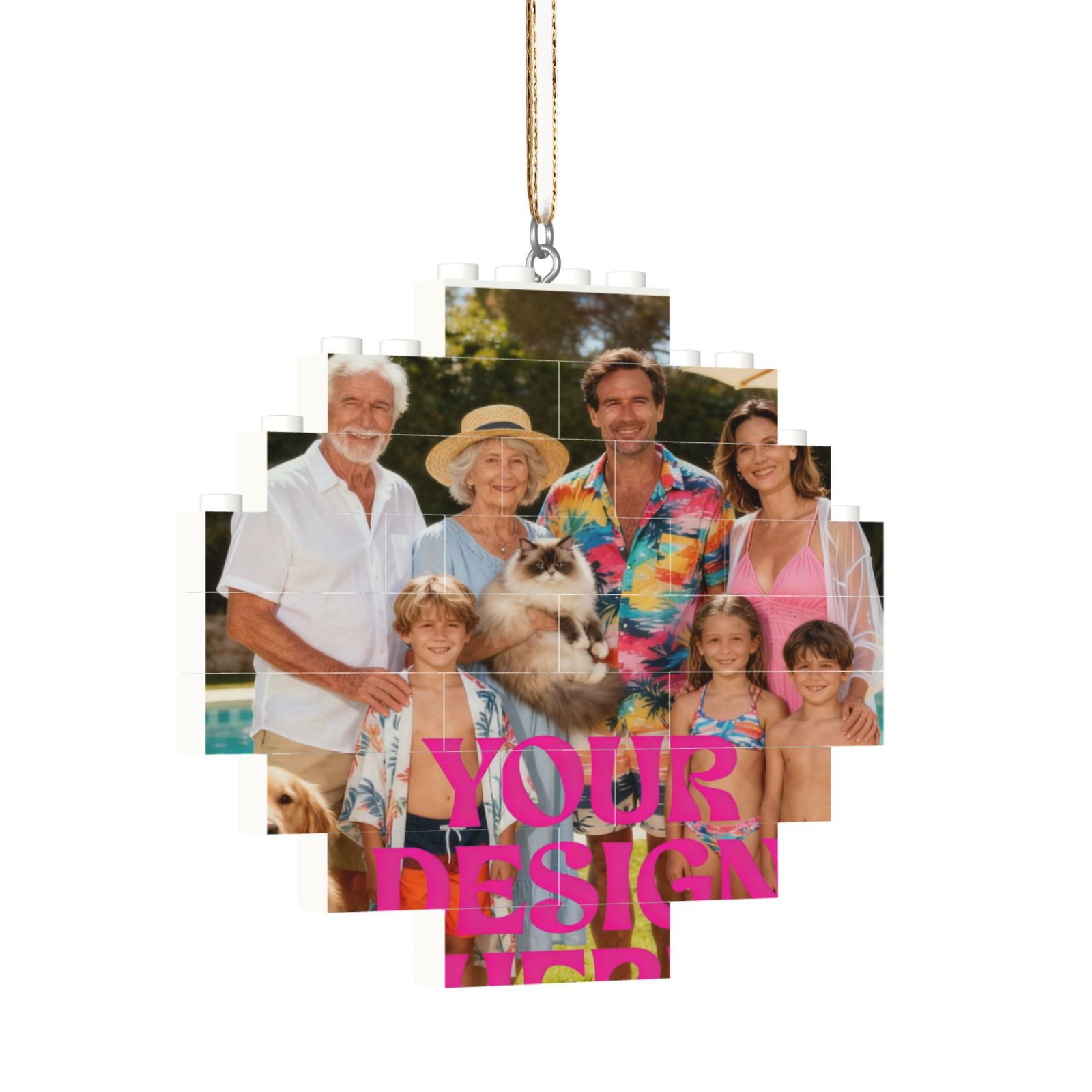 Custom Photo Christmas Ornament