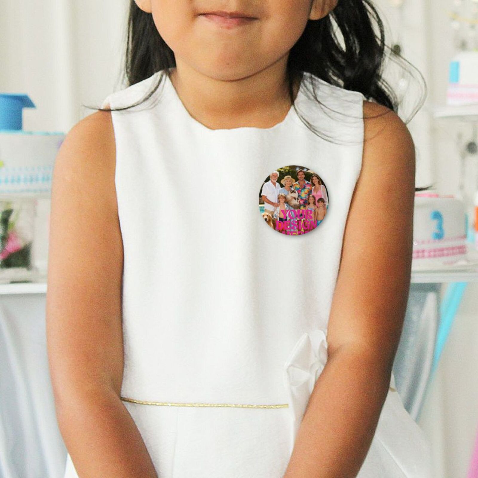 Custom Round Photo Button