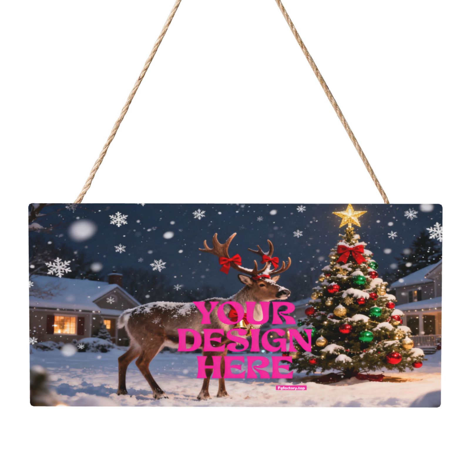 Christmas Door Hanging Sign