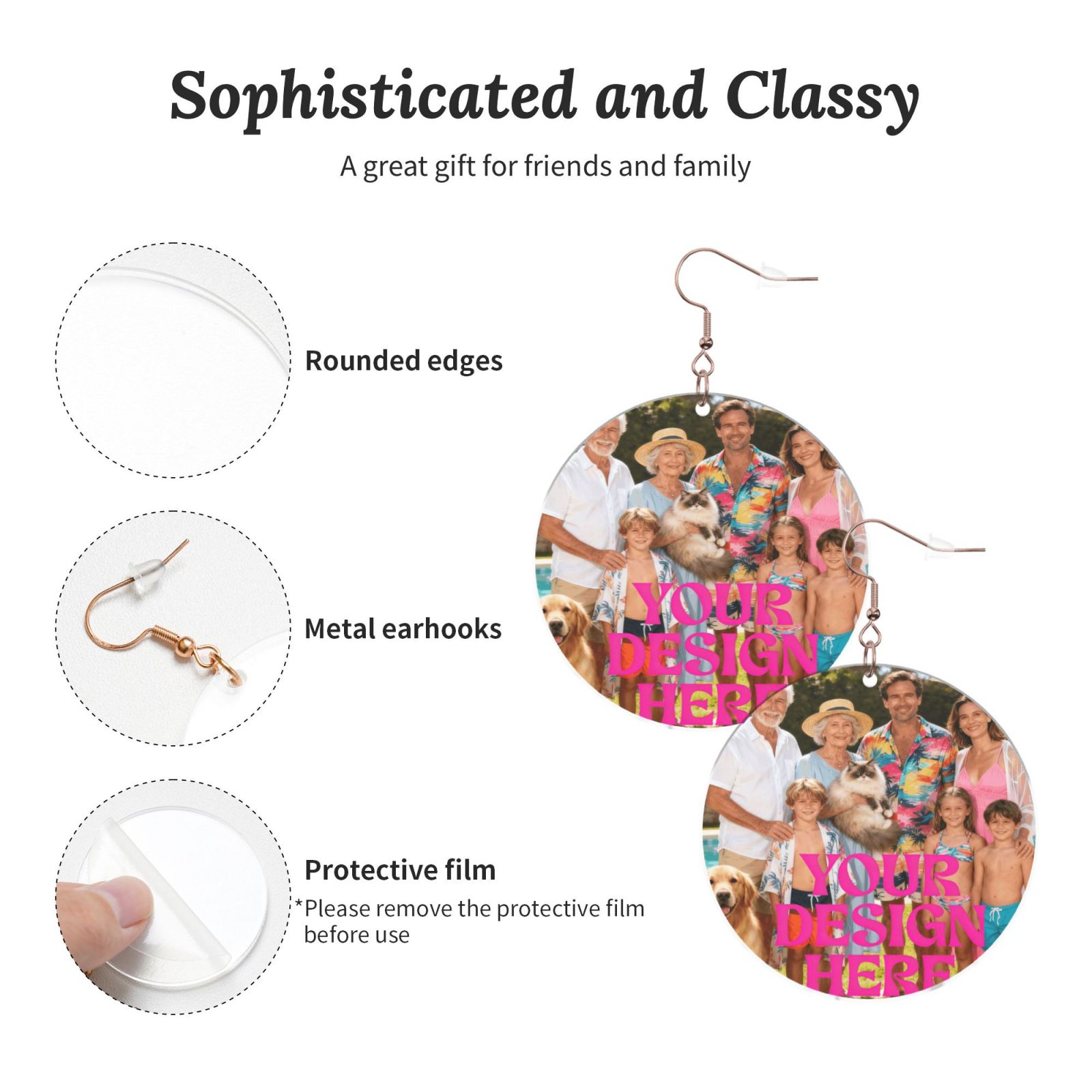 Custom Photo Earrings