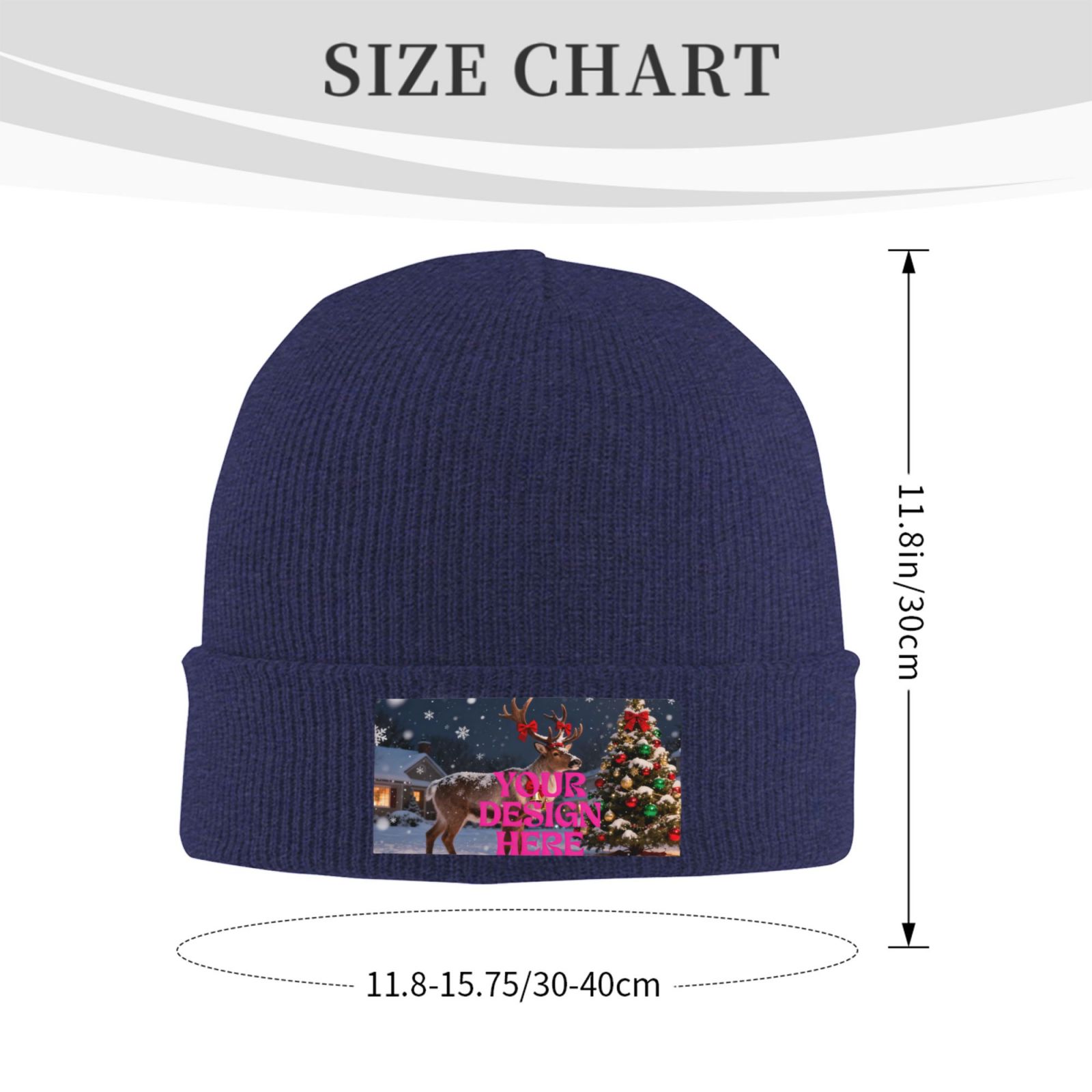 Blue Knit Beanie