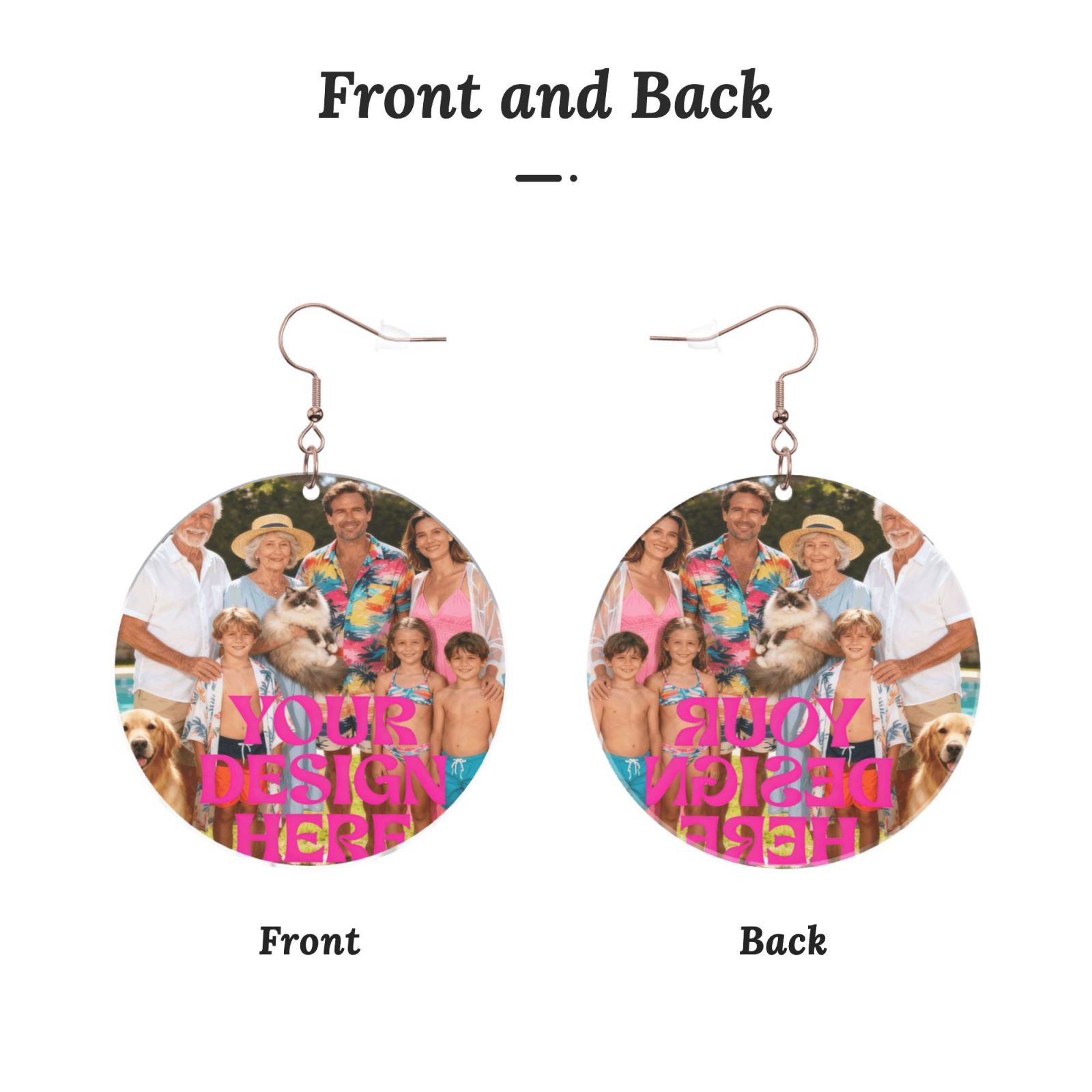 Custom Photo Earrings