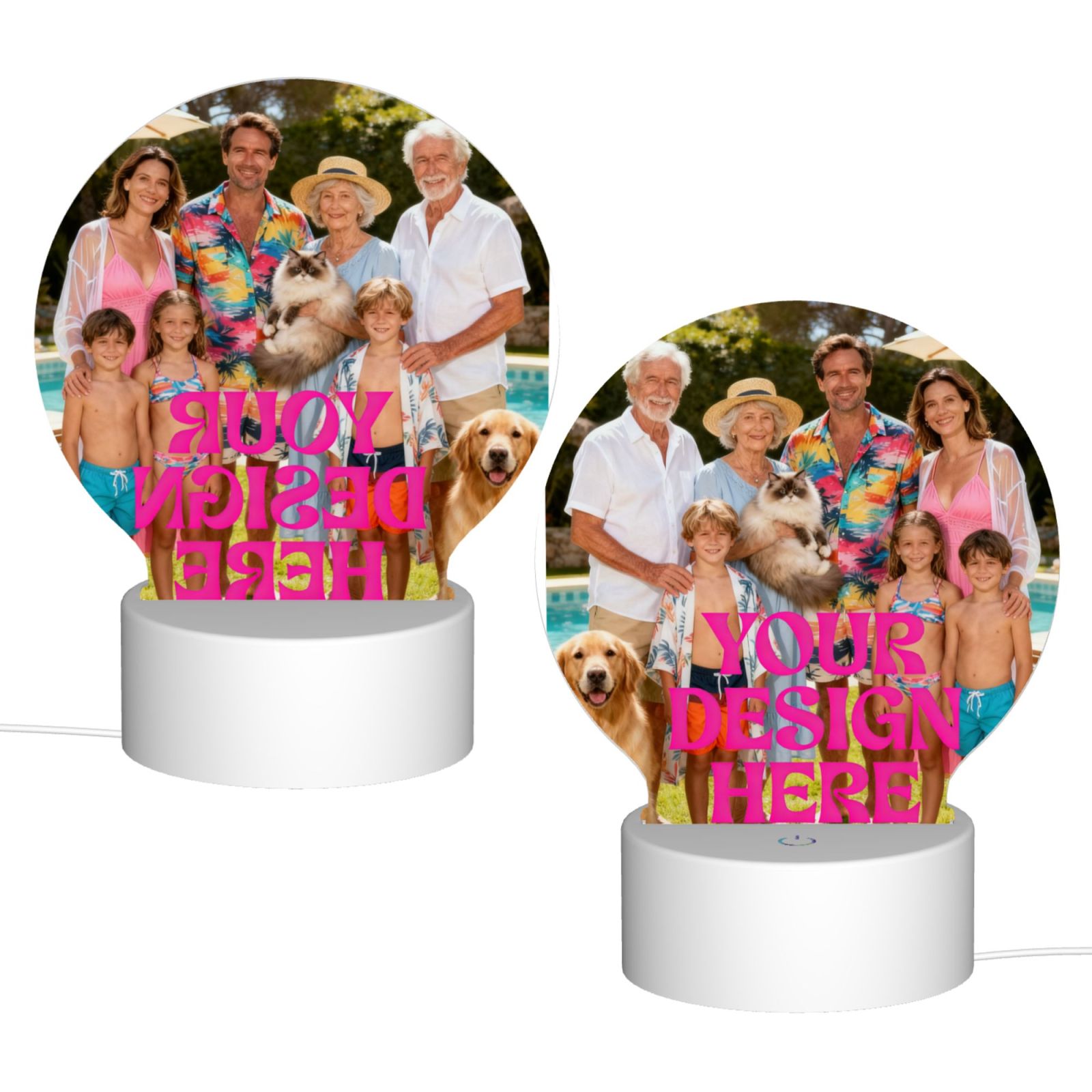 Custom LED Photo Lamp