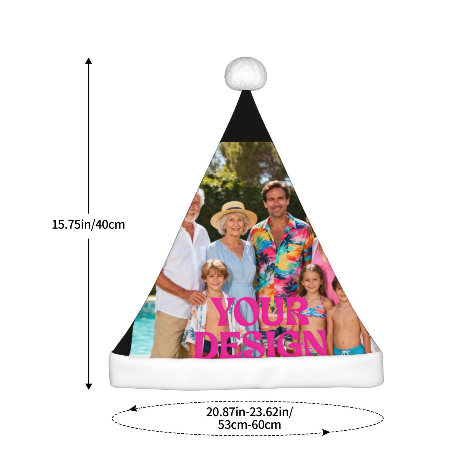 Custom Photo Santa Hat