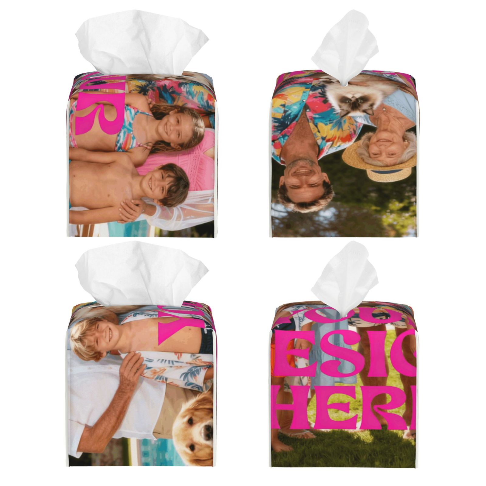 Custom Photo Tissue Box Cover