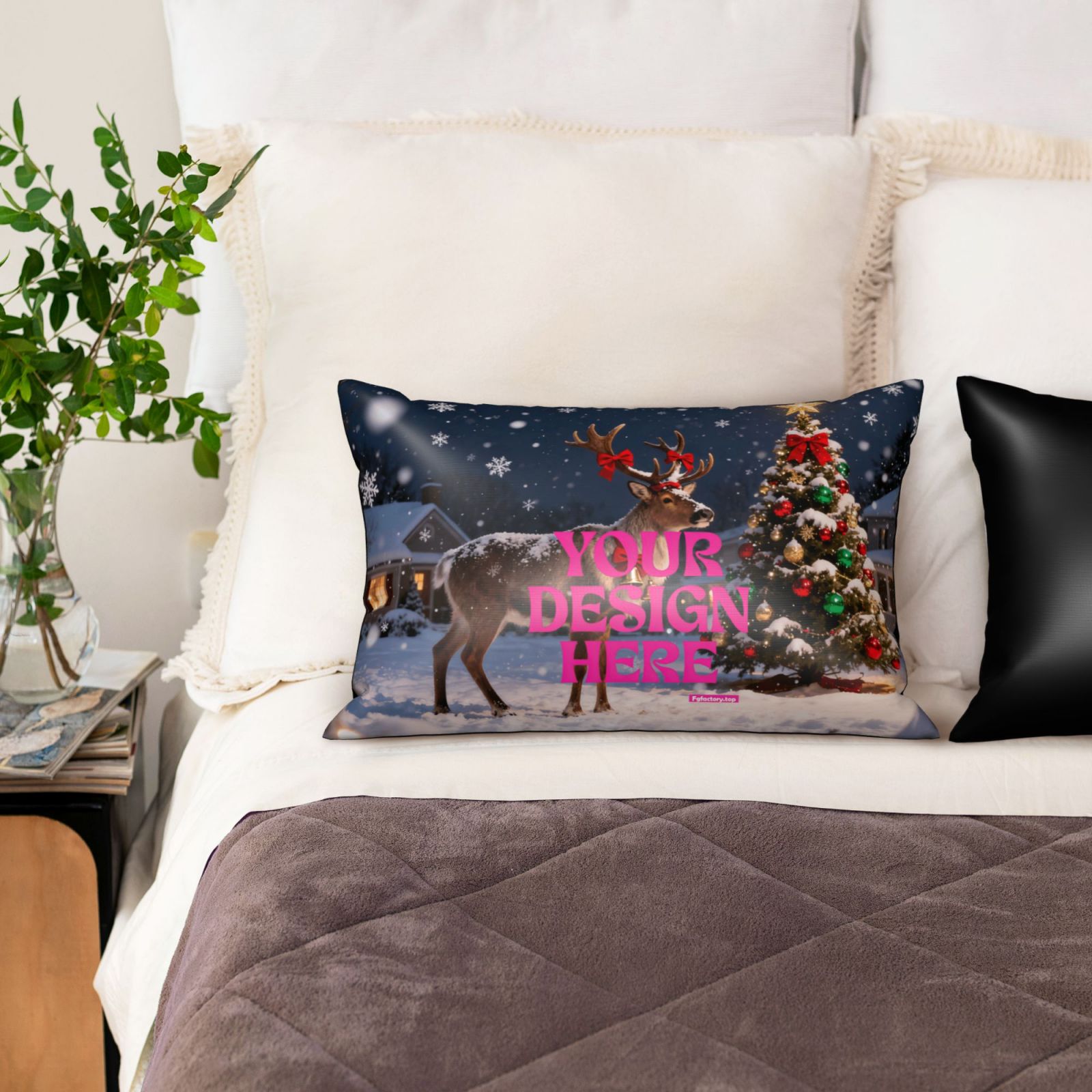 Custom Christmas Throw Pillow cover