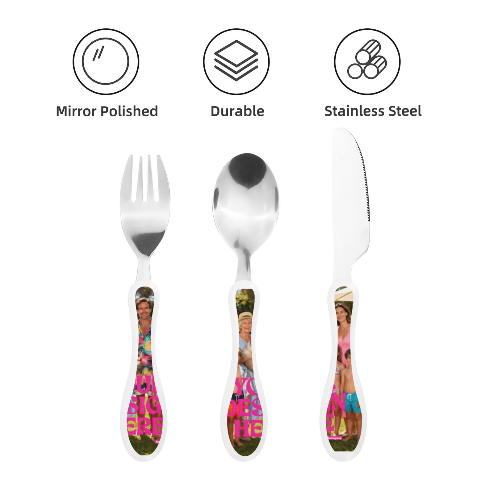 Custom Photo Cutlery Set