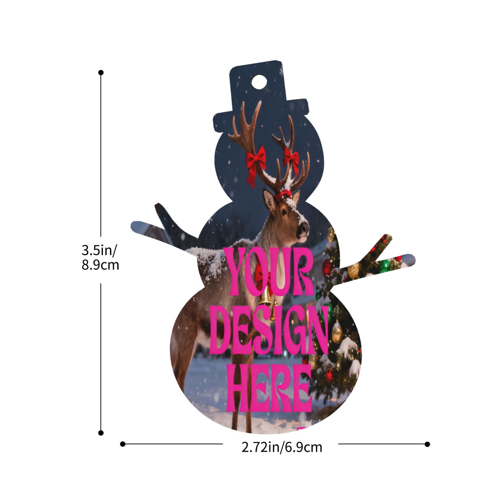 Custom Snowman Christmas Ornament