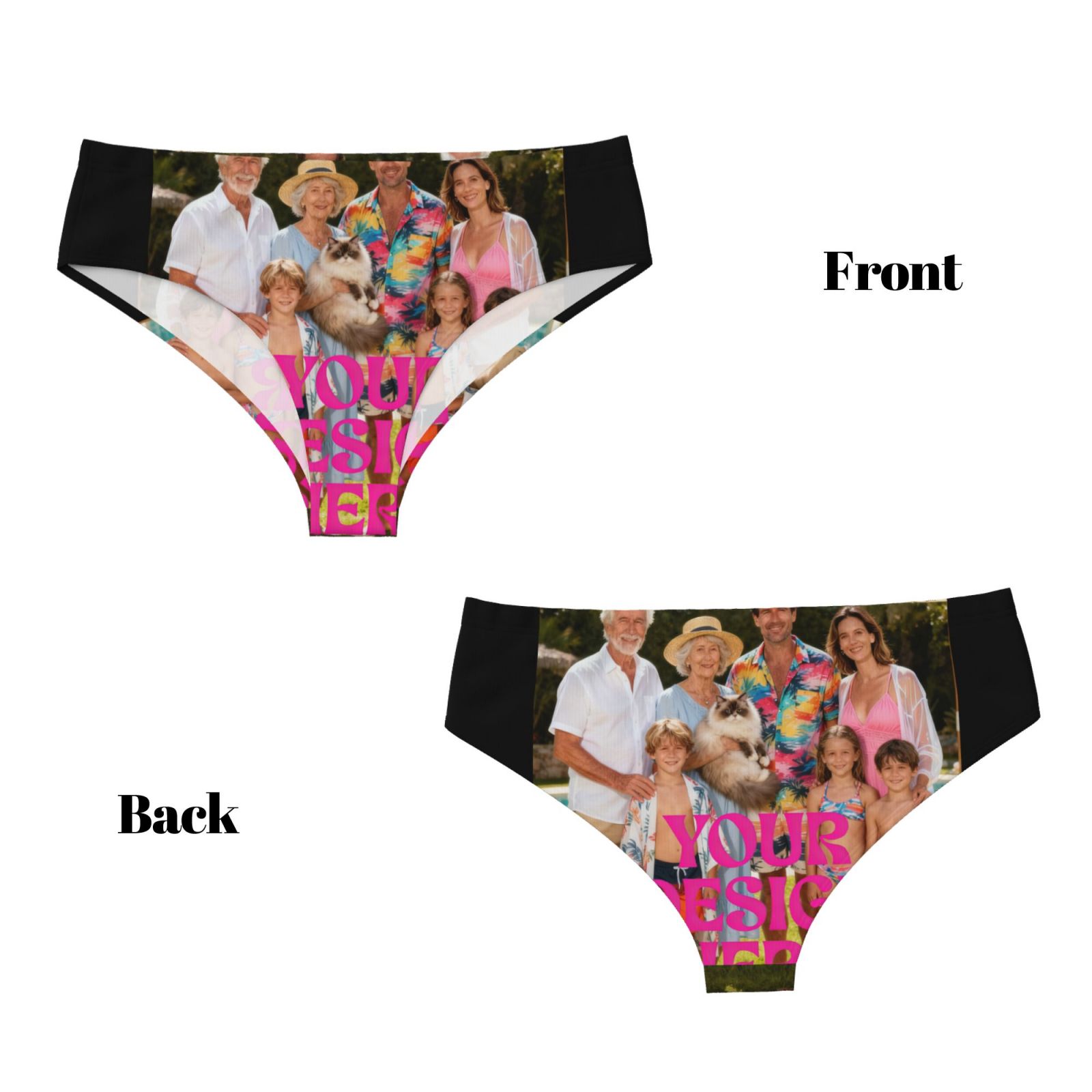 Custom Photo Bikini Bottoms