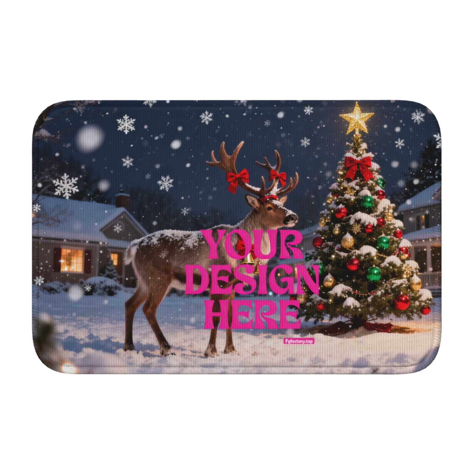 Custom print on demand Bathroom Mat