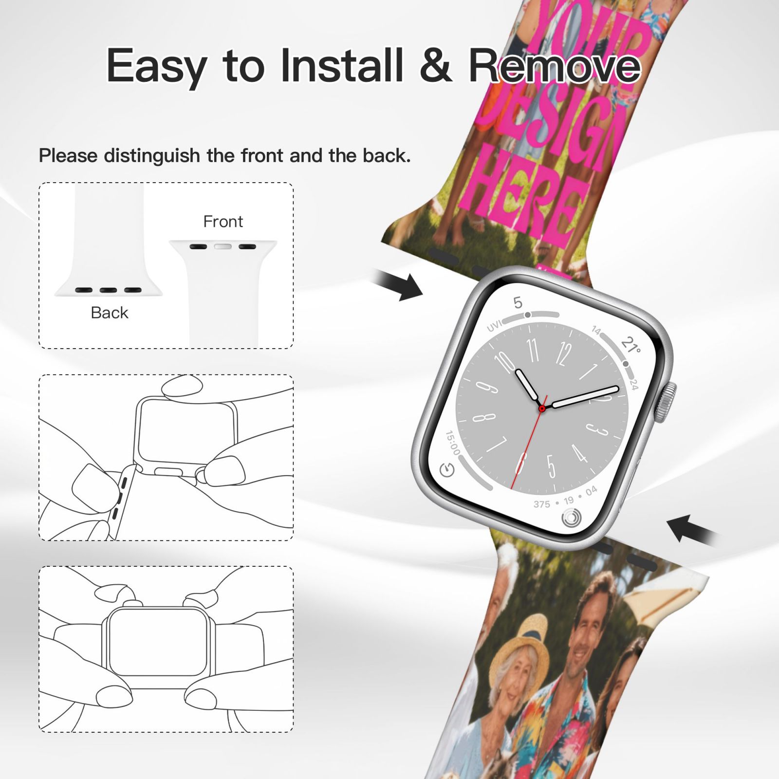 Custom Printed Apple Watch Band straps