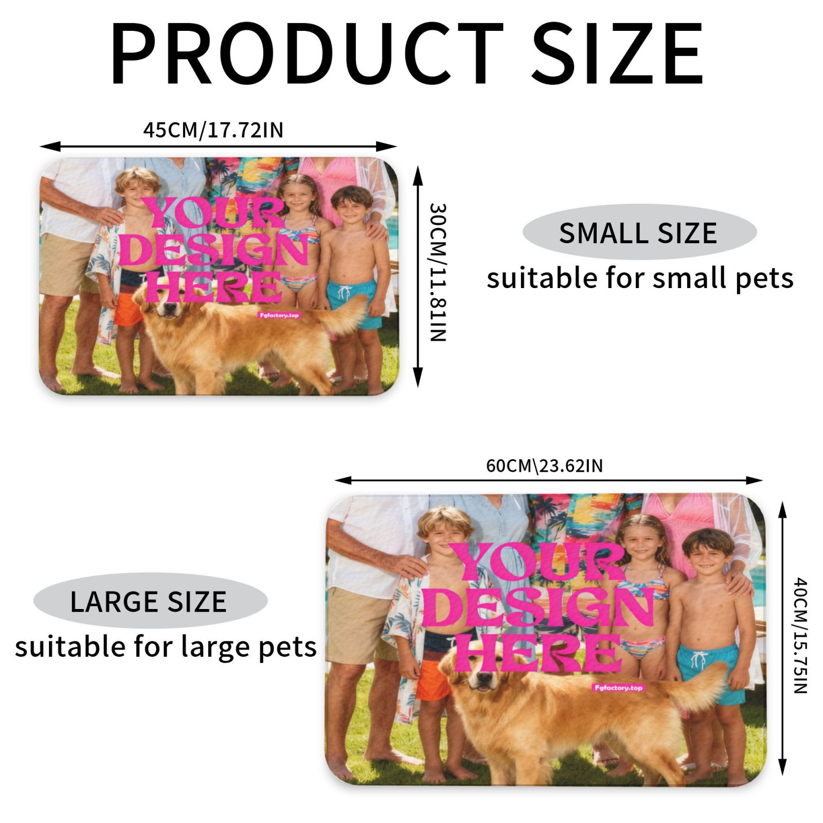 Custom Pet Feeding Mat