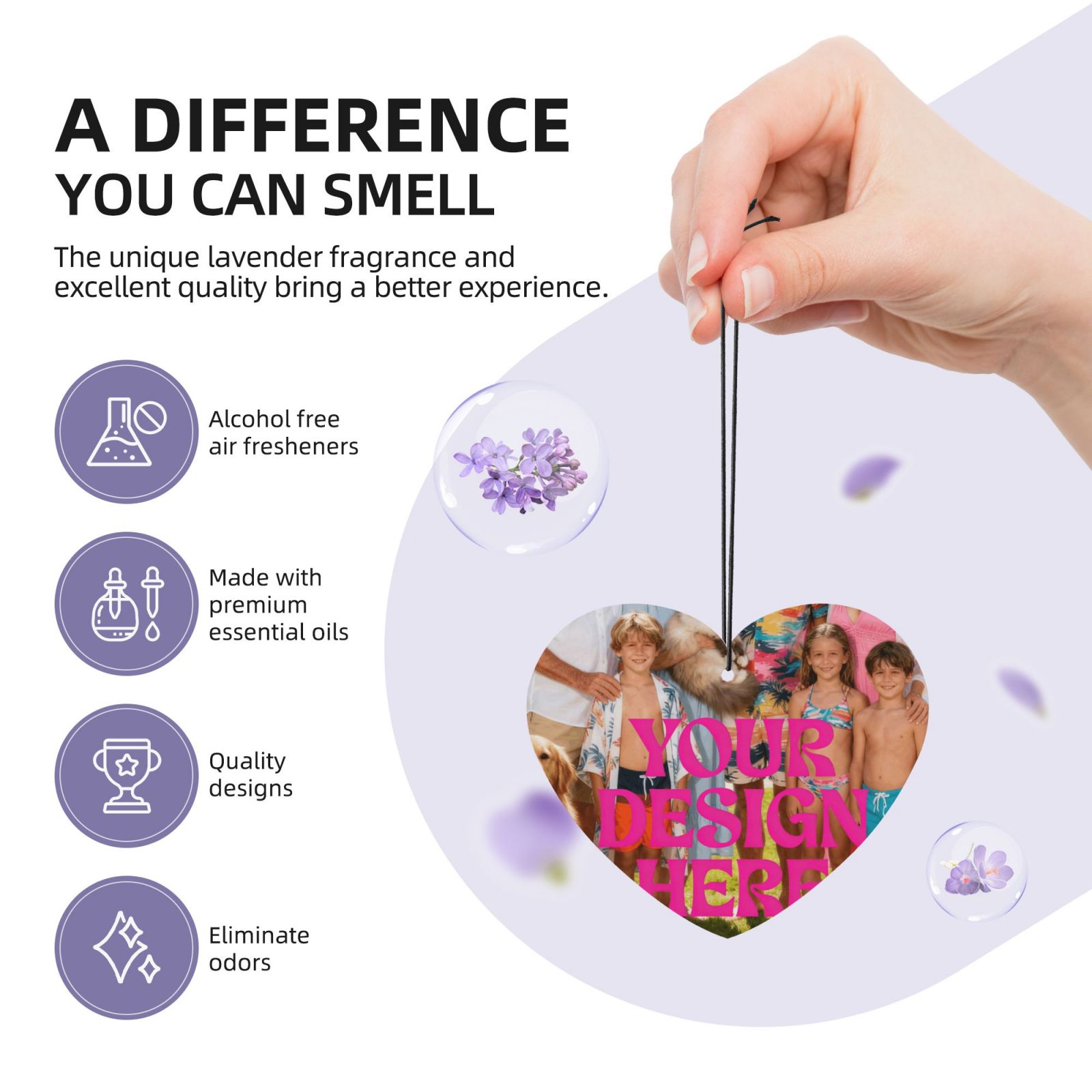 Customized print on demand fragrance pad