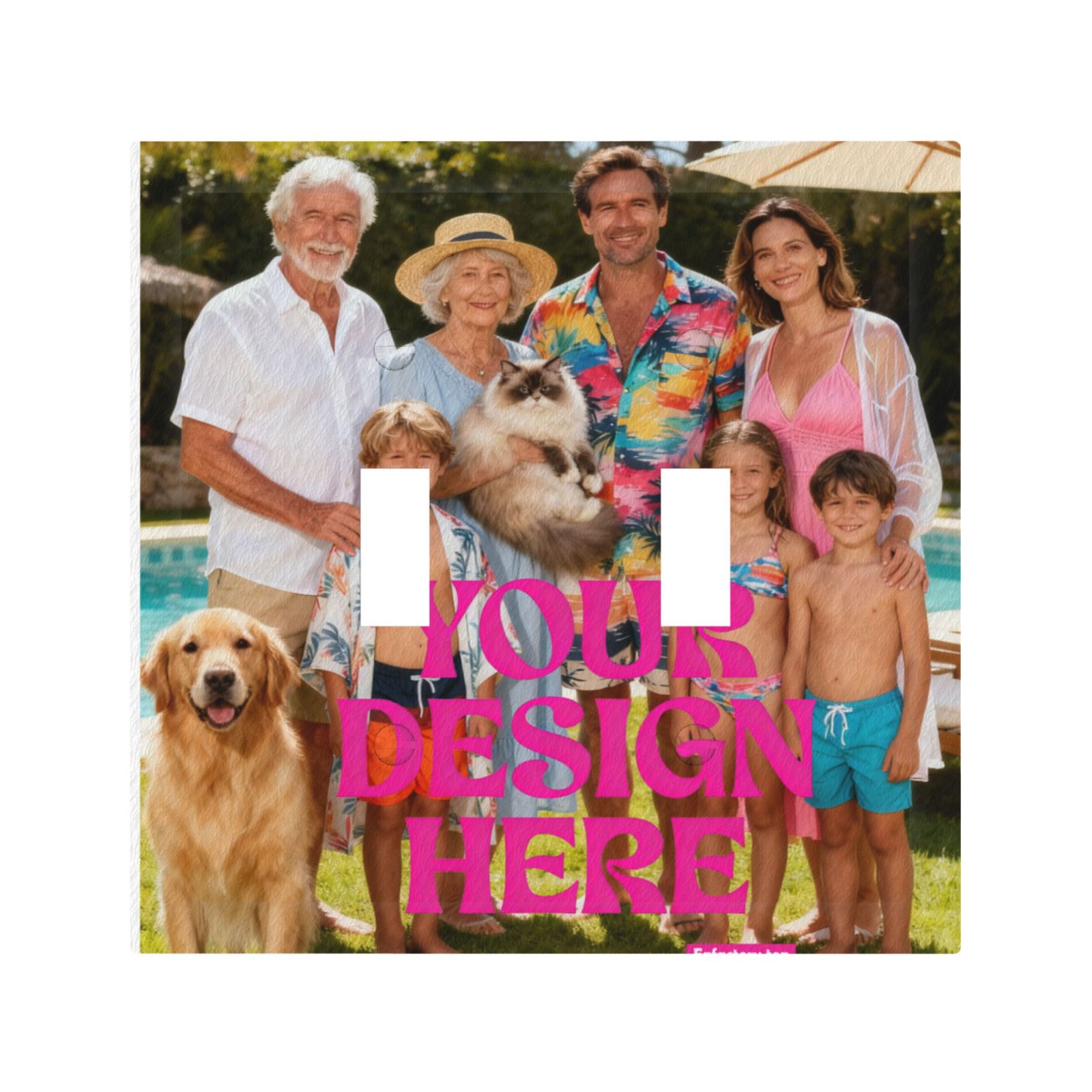 Custom Photo Light Switch Cover 3pcs