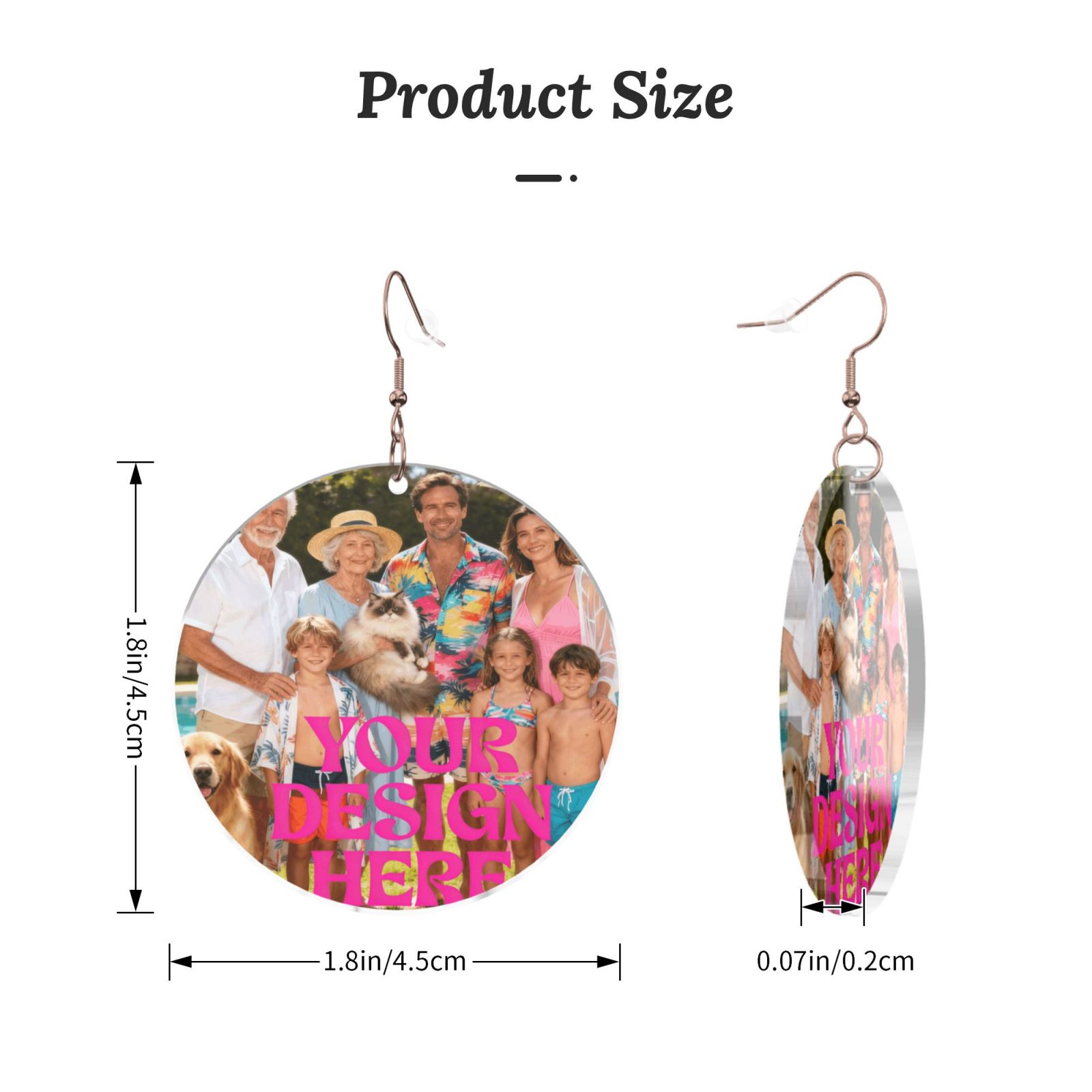 Custom Photo Earrings