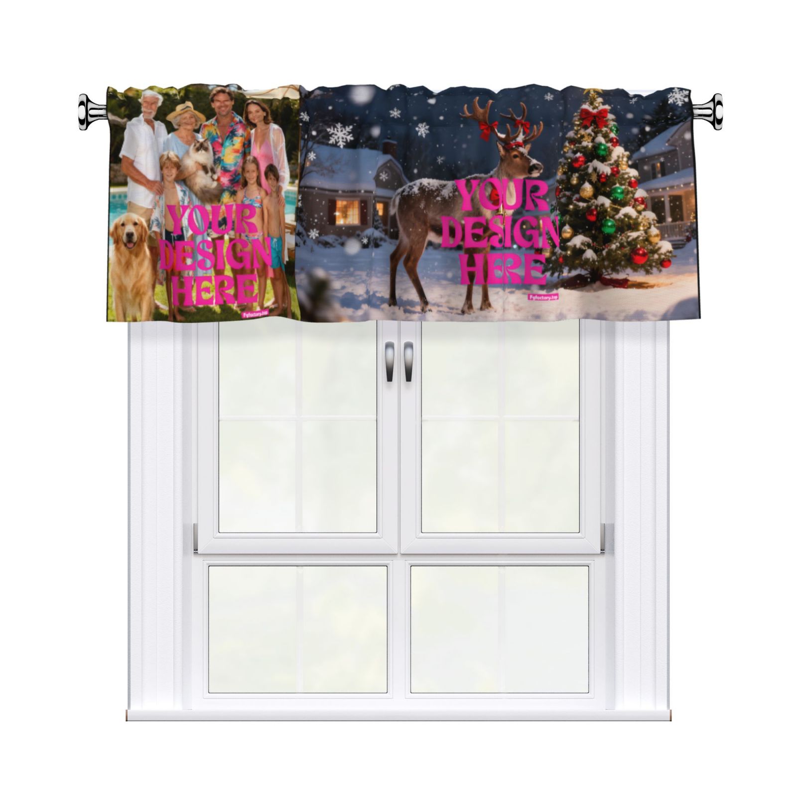 Custom Photo Window Valance