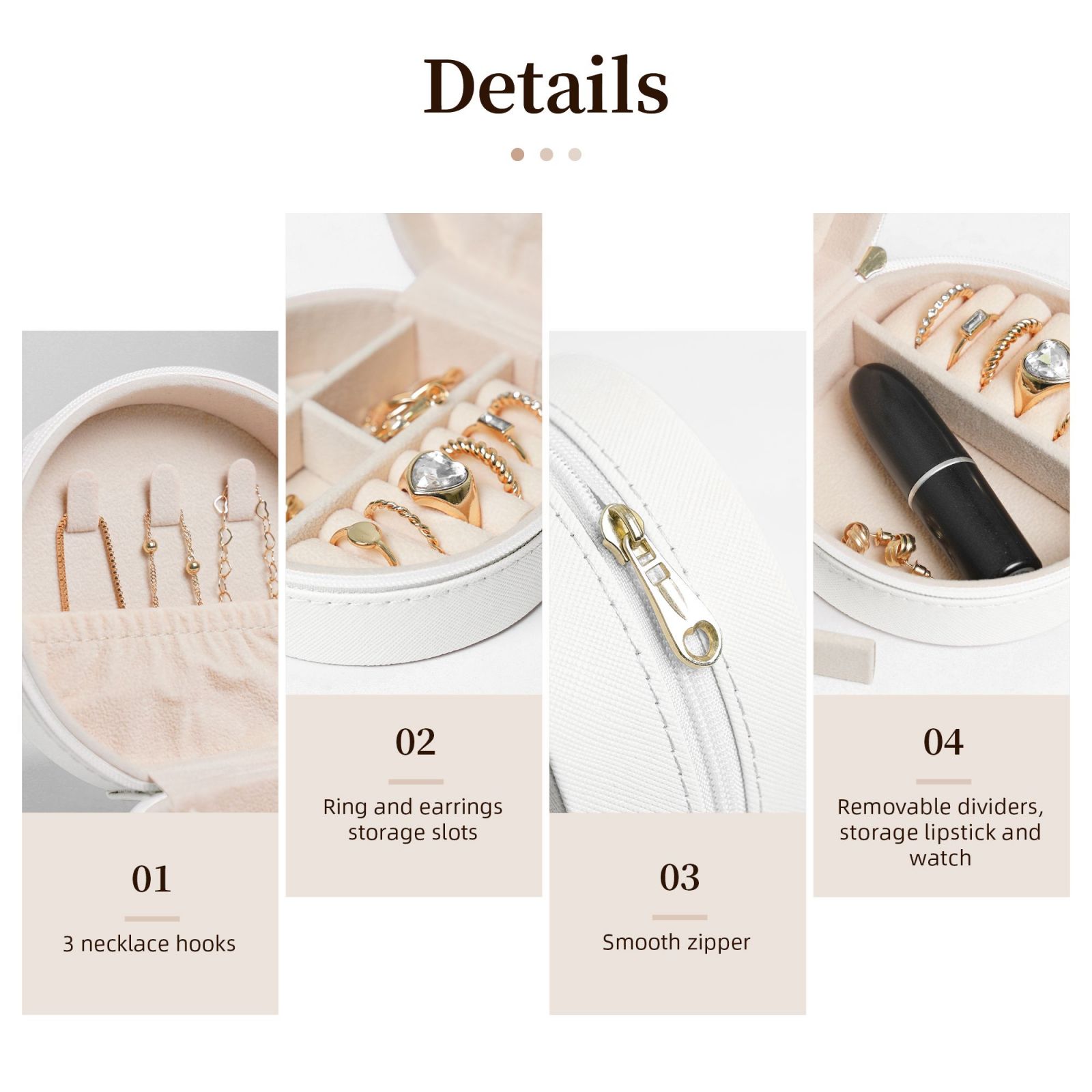 Personalized Travel Jewelry Case