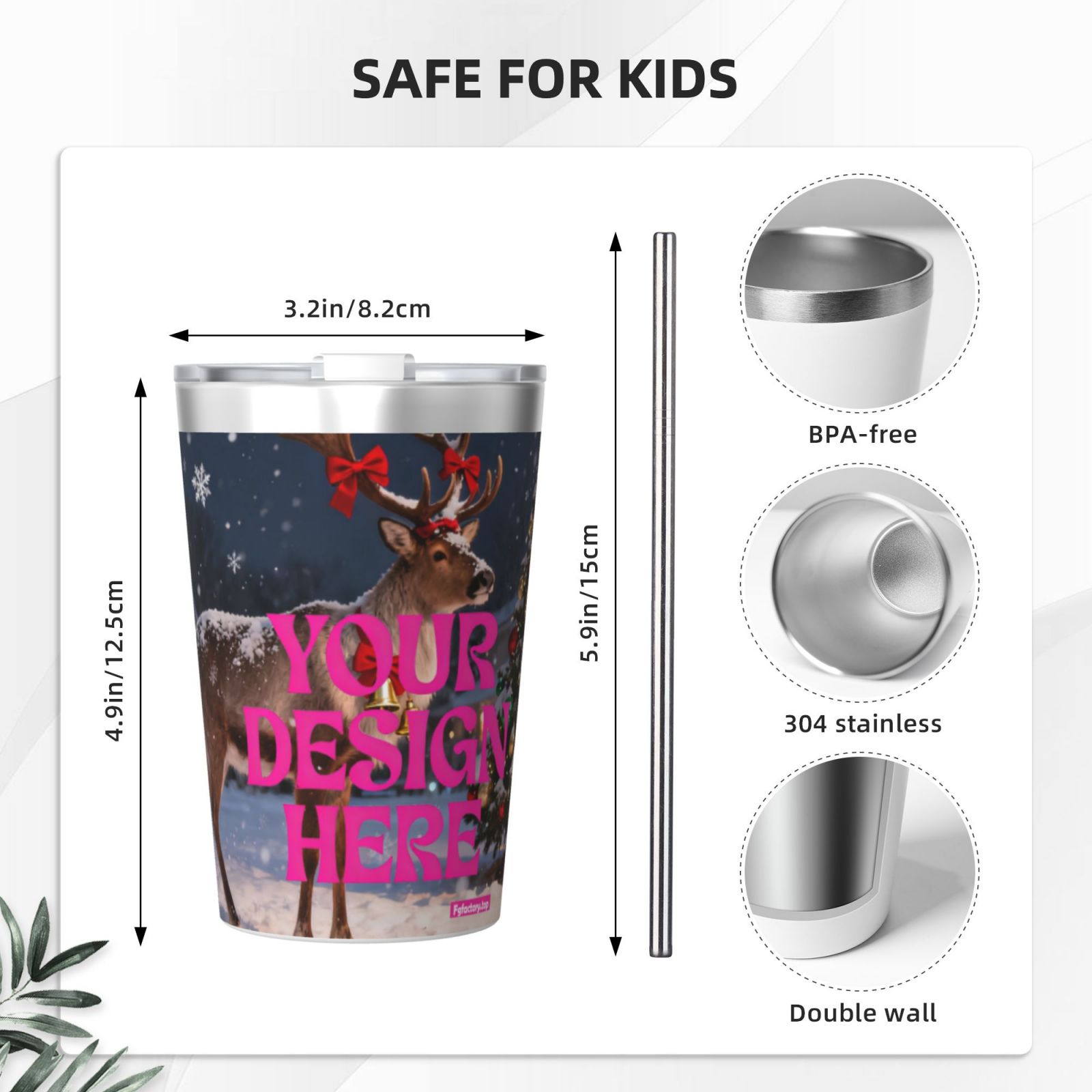 Customizable Stainless Steel Tumbler