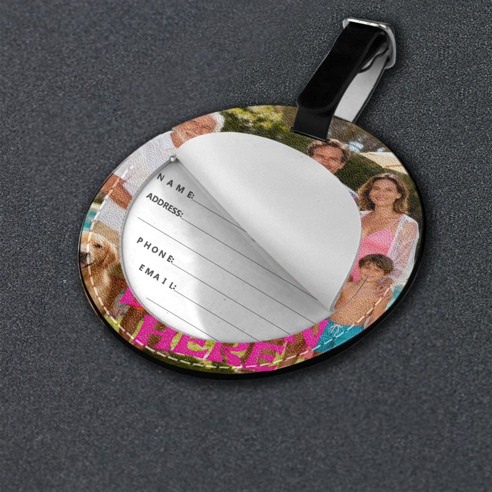 Custom Photo Luggage Tags