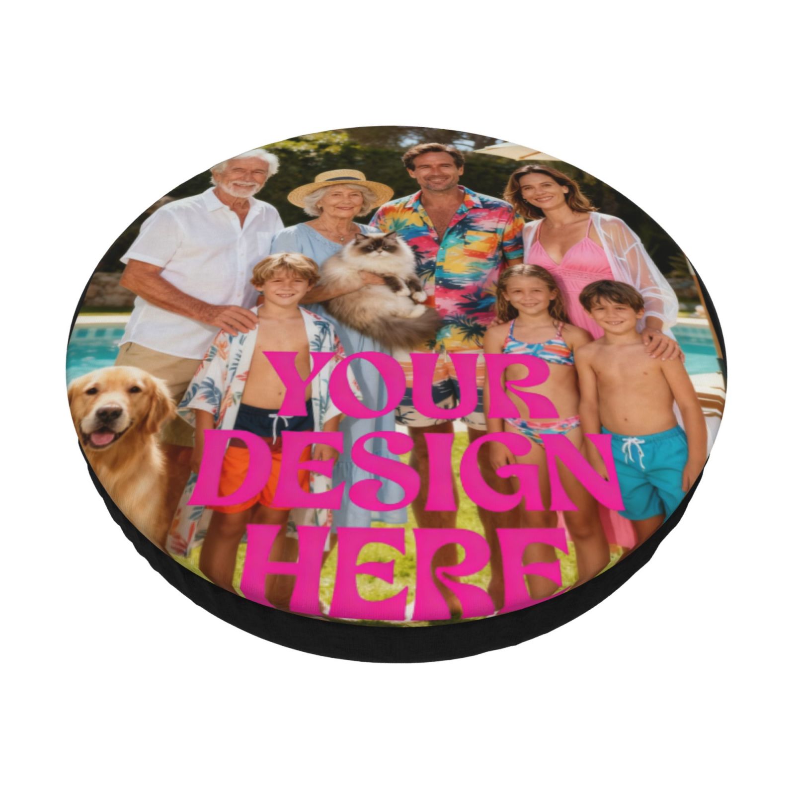 Custom Photo Bar Stool cover