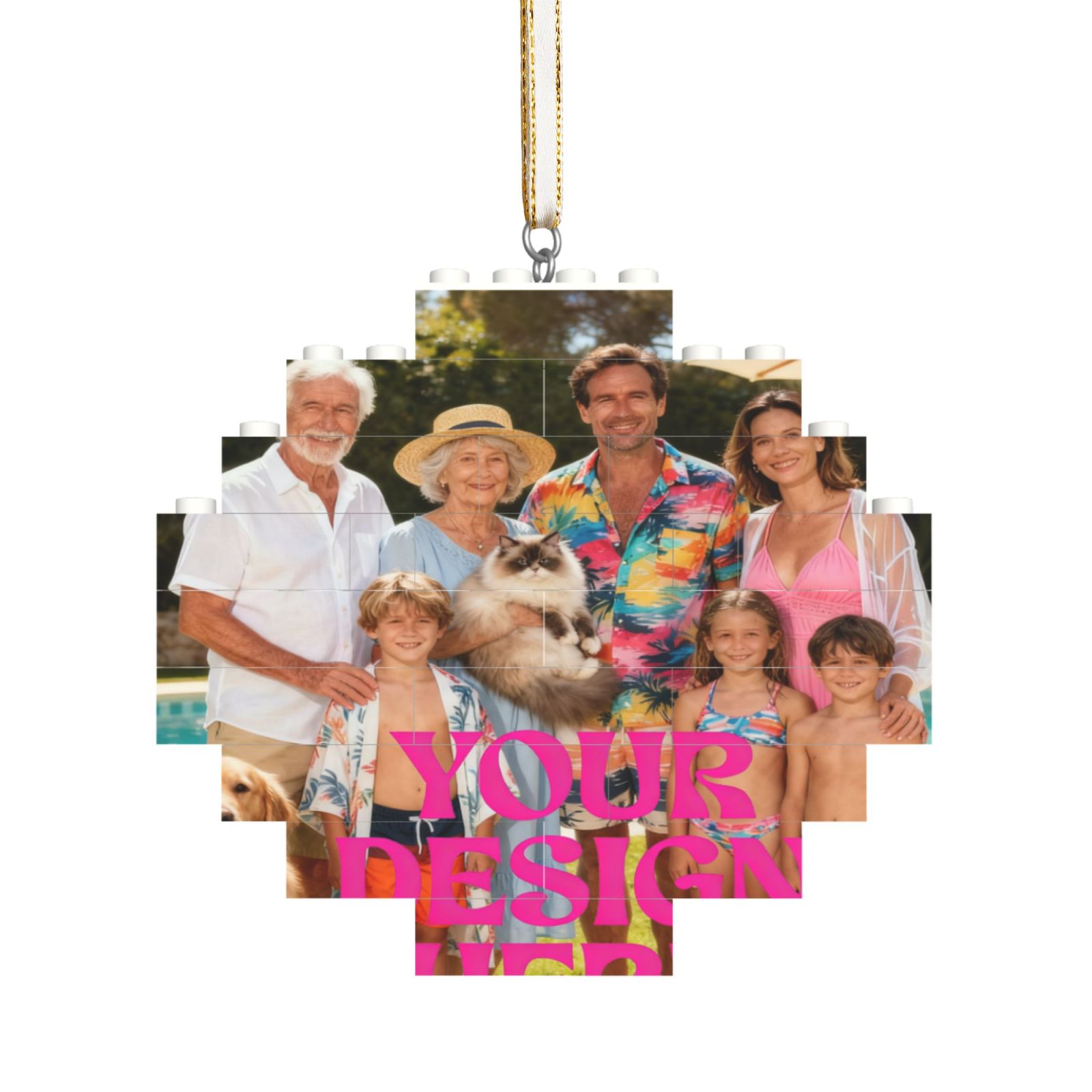Custom Photo Christmas Ornament