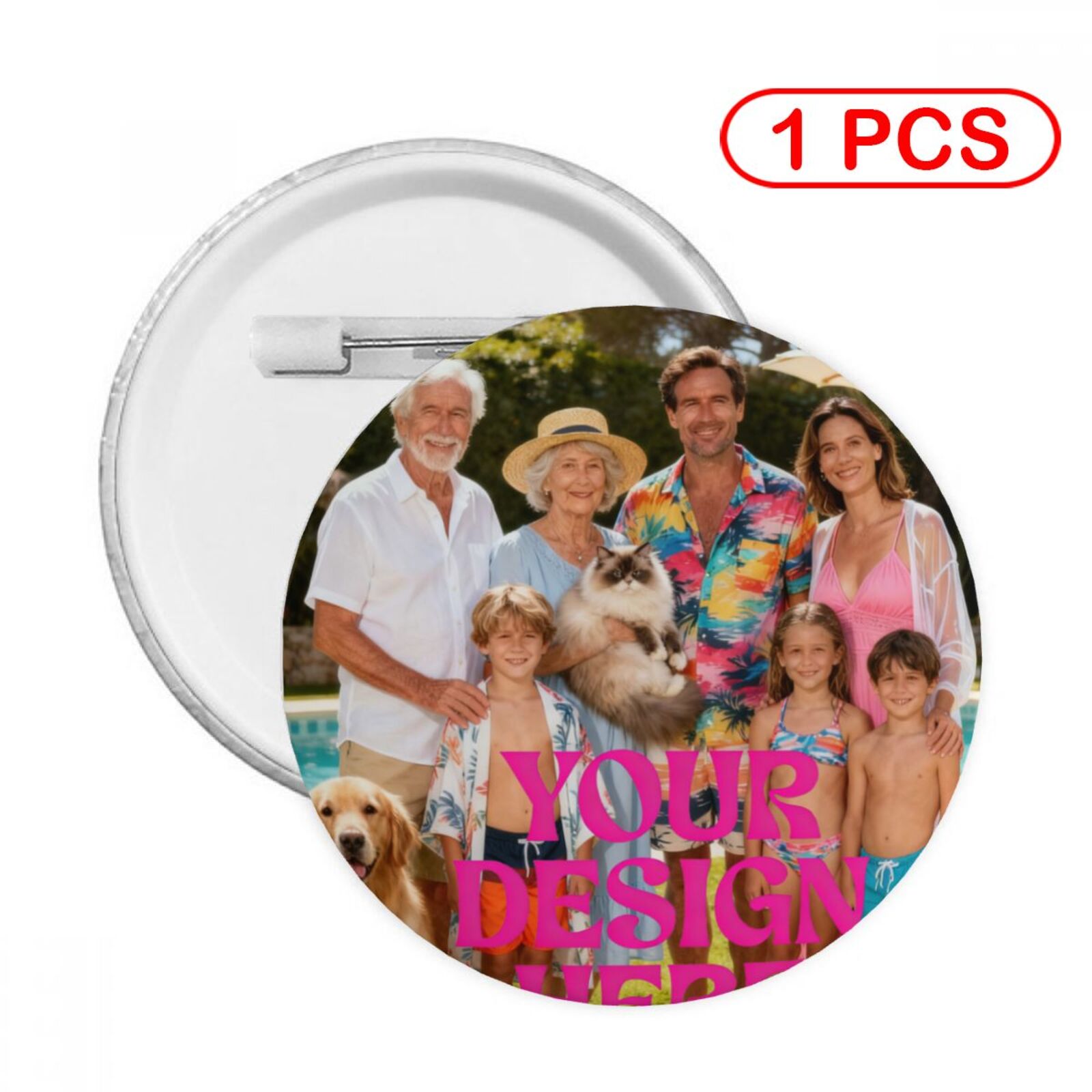 Custom Round Photo Button