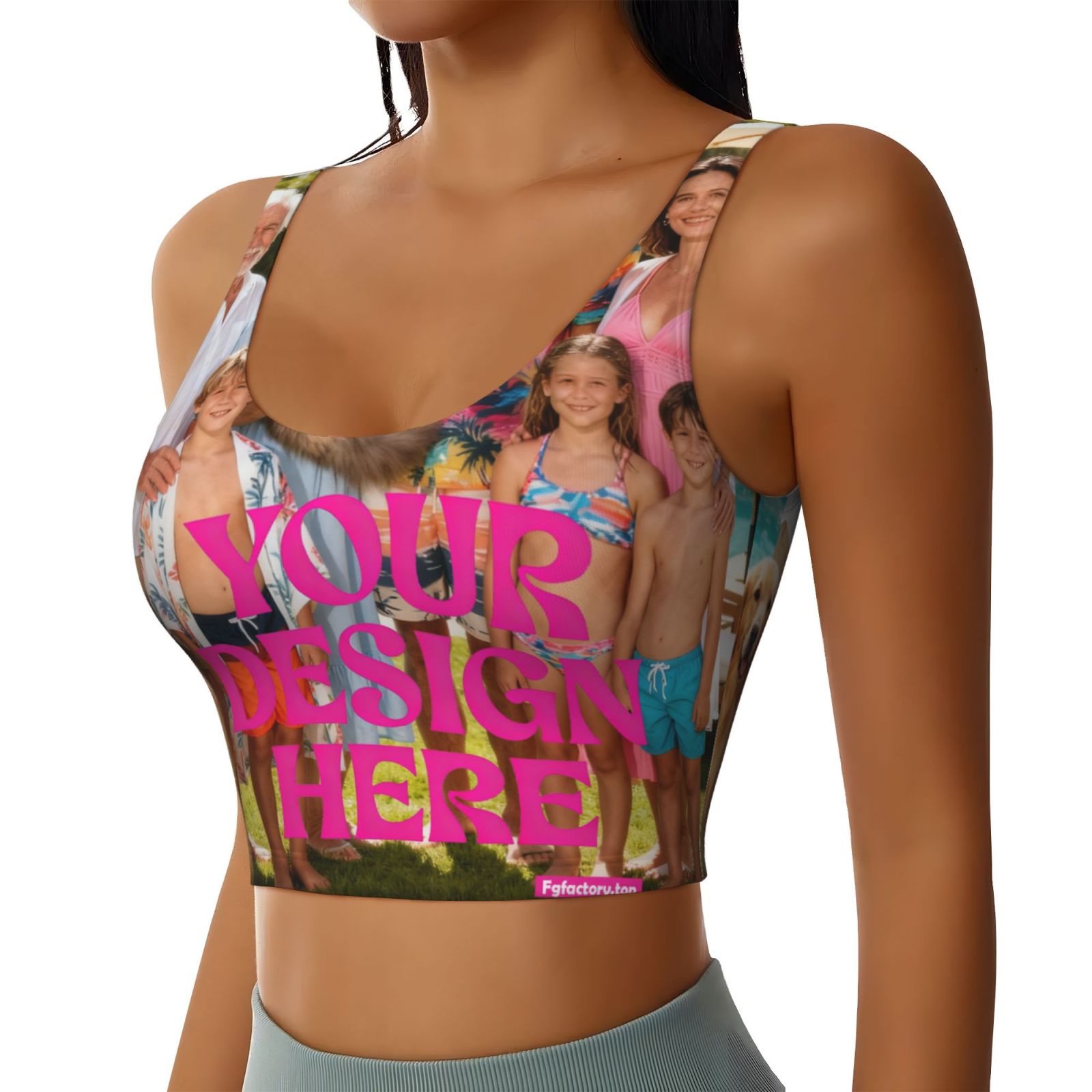 Custom Printed Sports Bra
