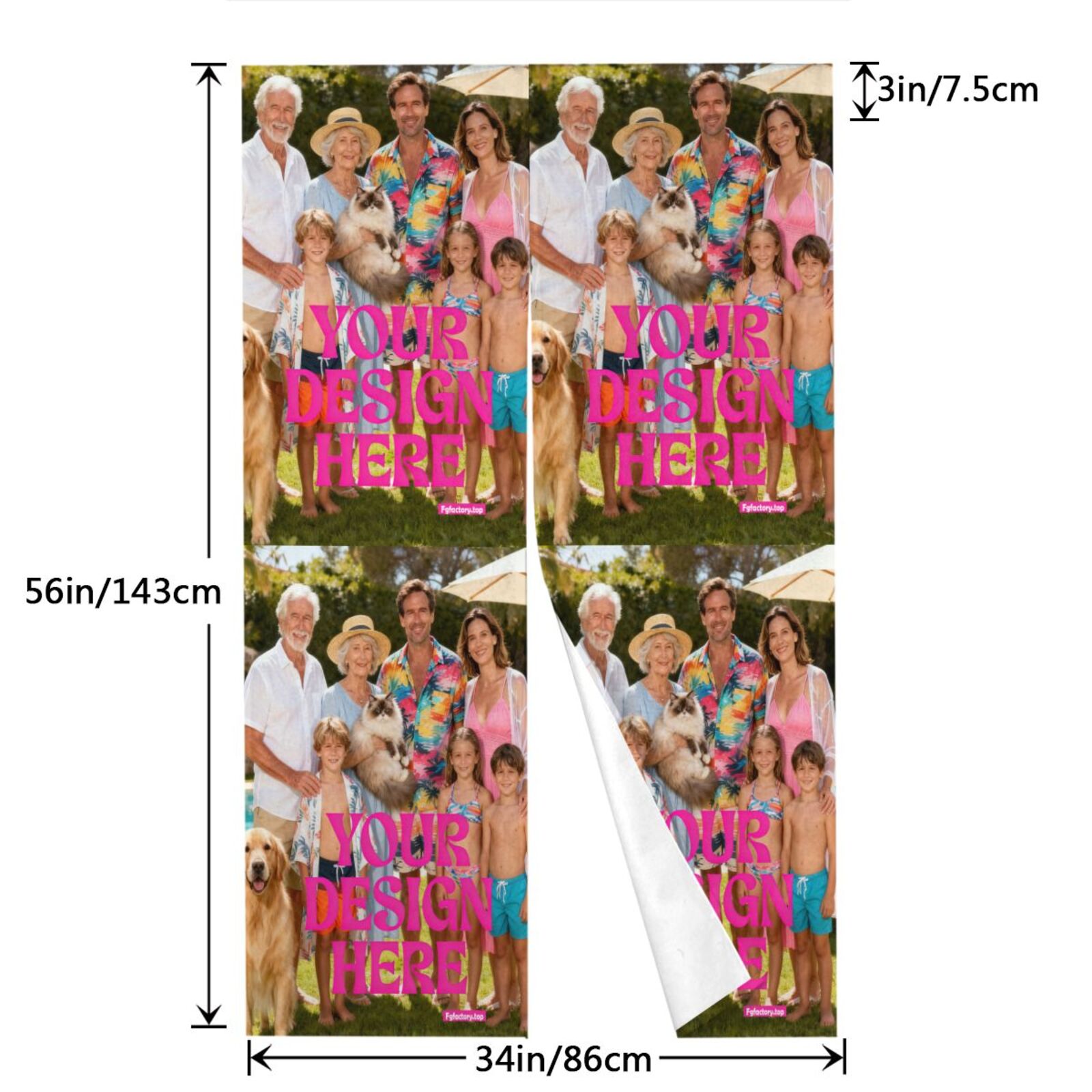 Custom Photo Poster door cloth