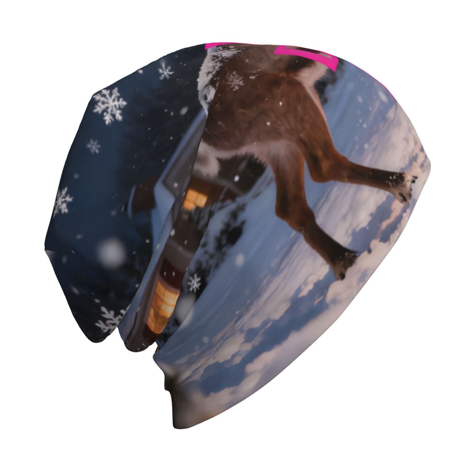 cutomized print on demand Colorful Graphic Beanie