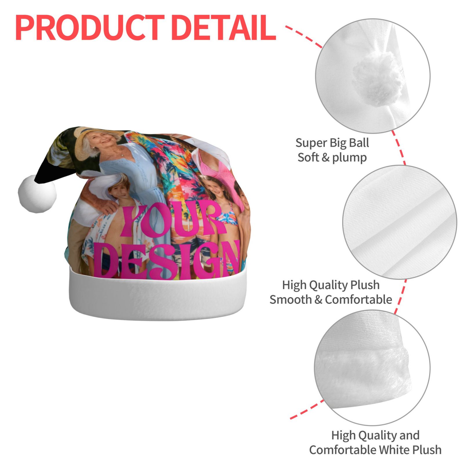 Custom Photo Santa Hat